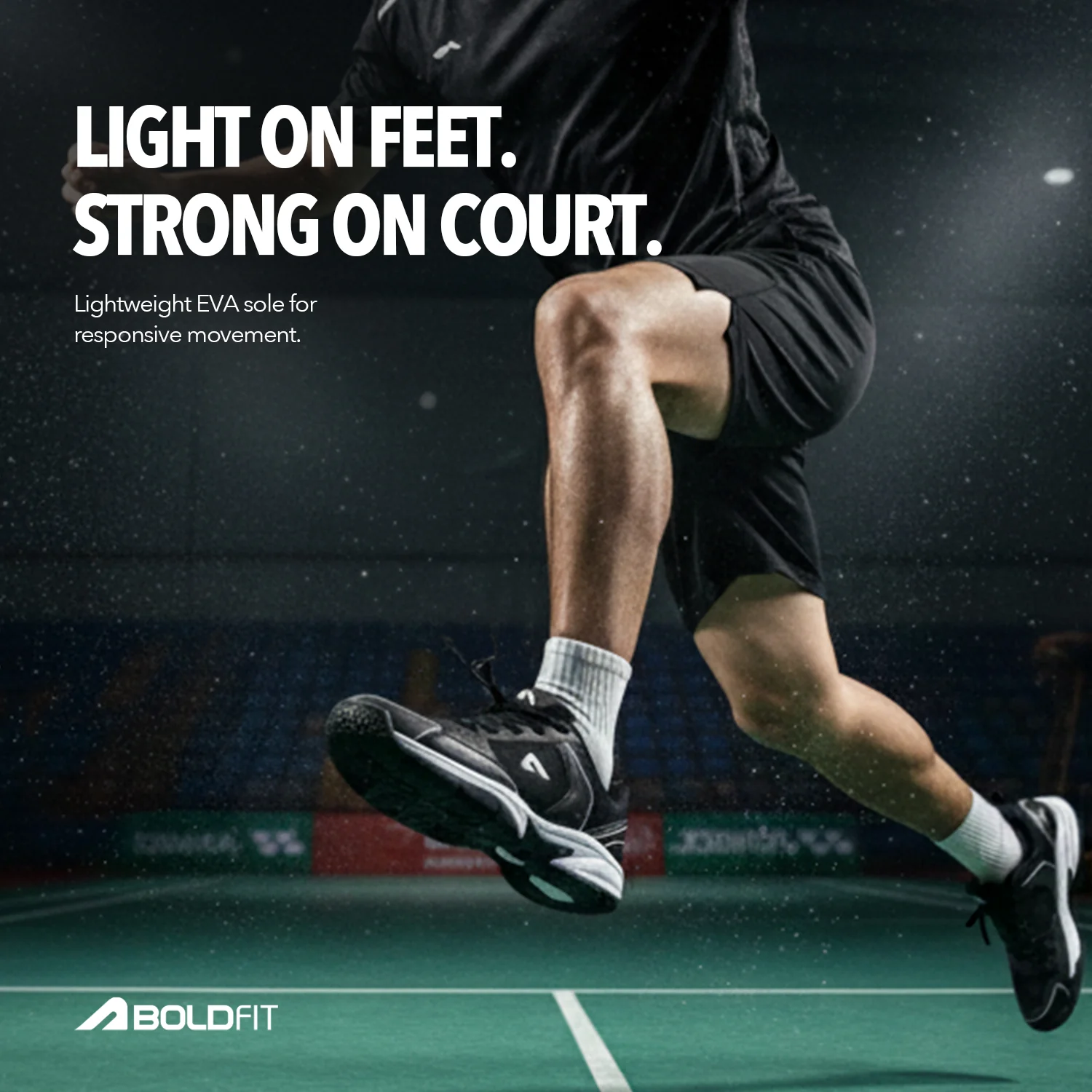 Archer Badminton Shoes - Black/White - Image 7