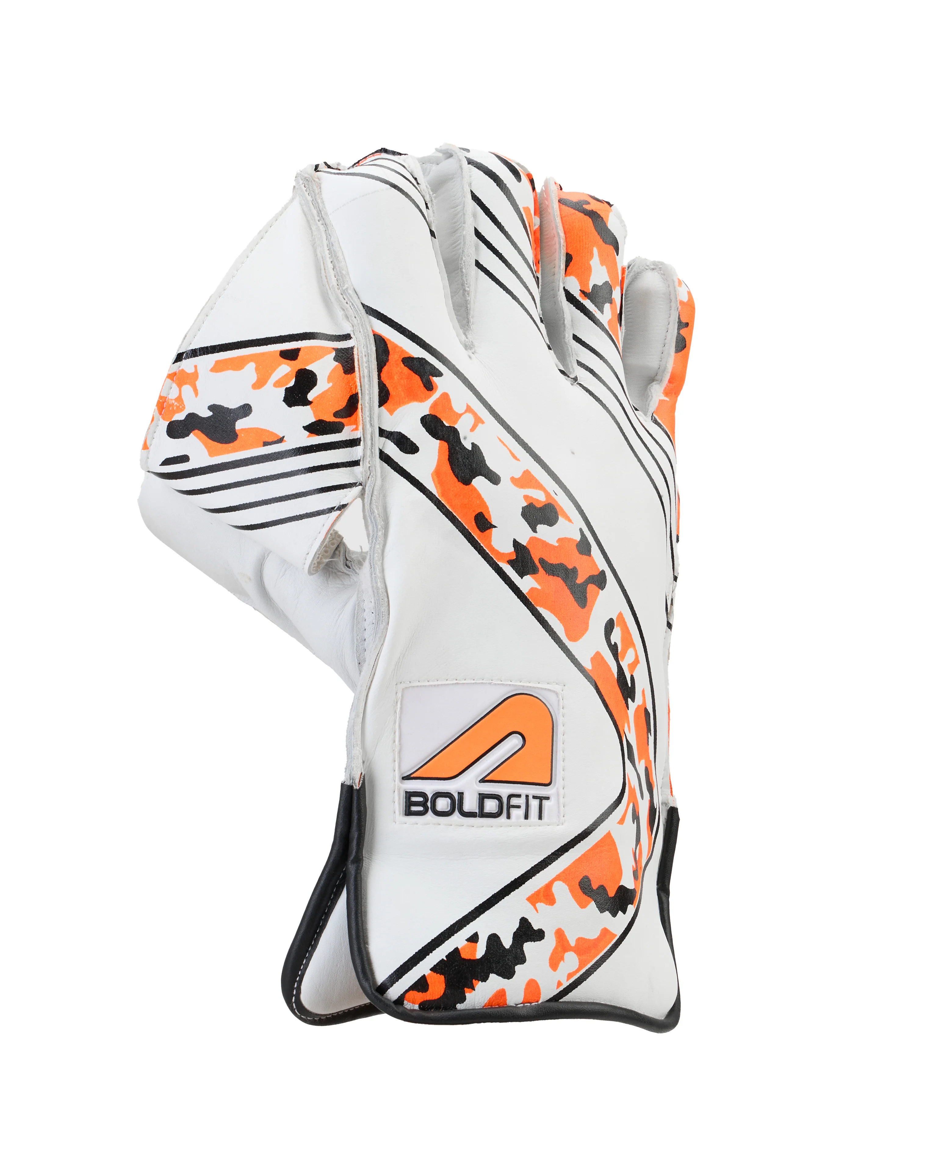 Bold Strike Orange Wicket Keeping gloves - Image 2
