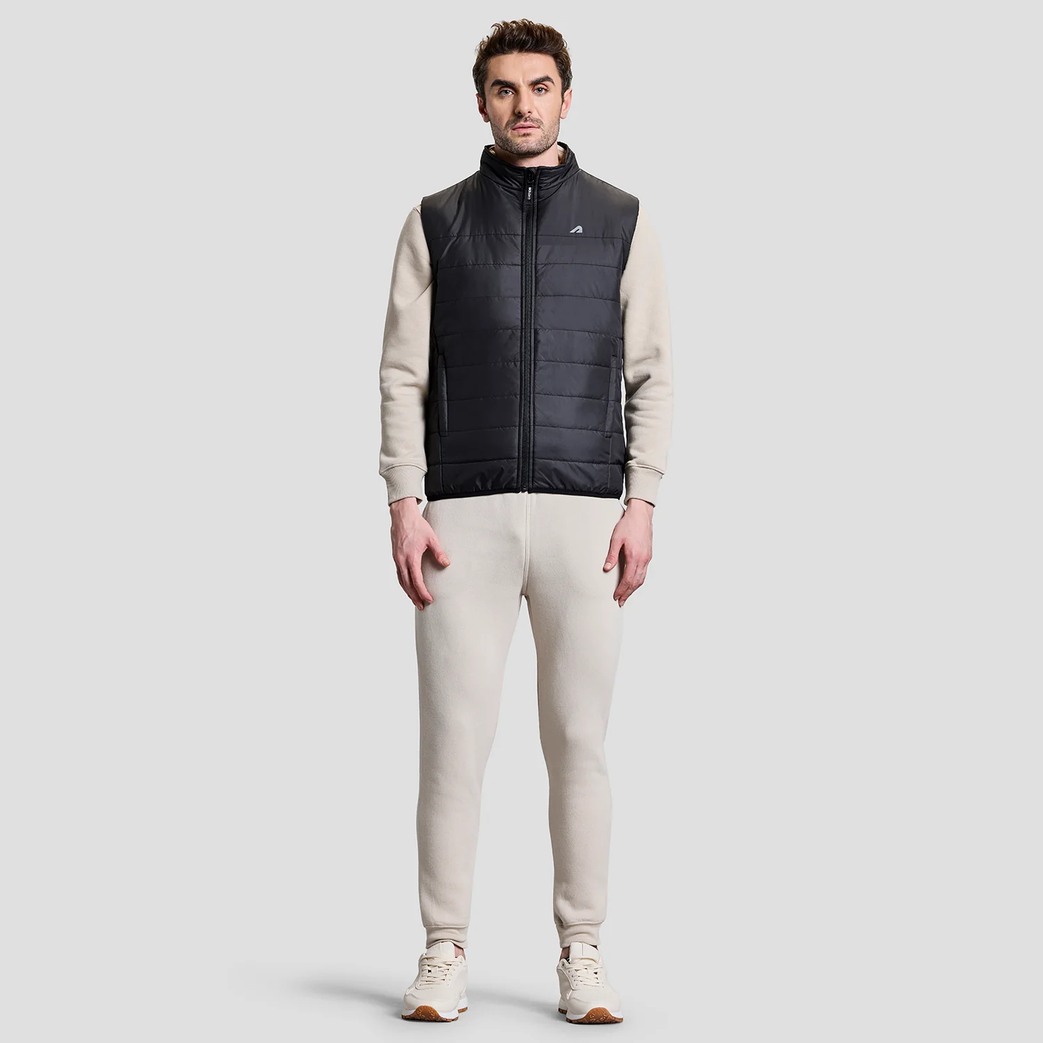 Alpine Mens Sleeveless Jacket - Black - Image 4
