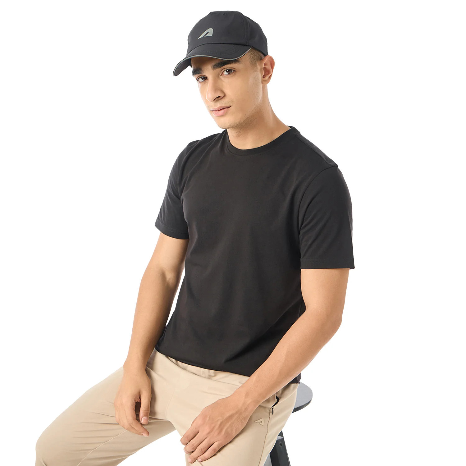 Basic Essential Mens T-Shirt - Black - Image 7