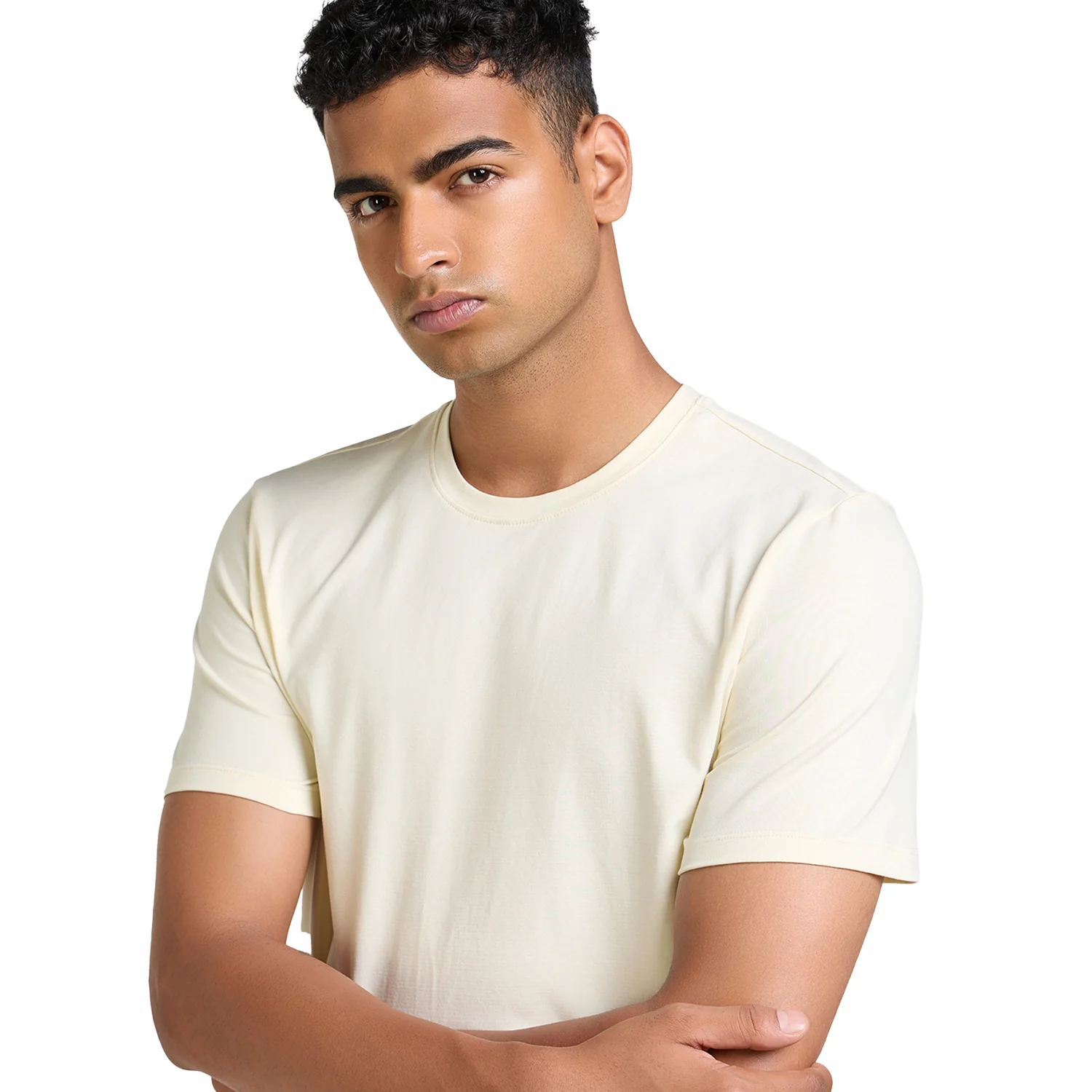 Basic Essential Mens T-Shirt - White - Image 4