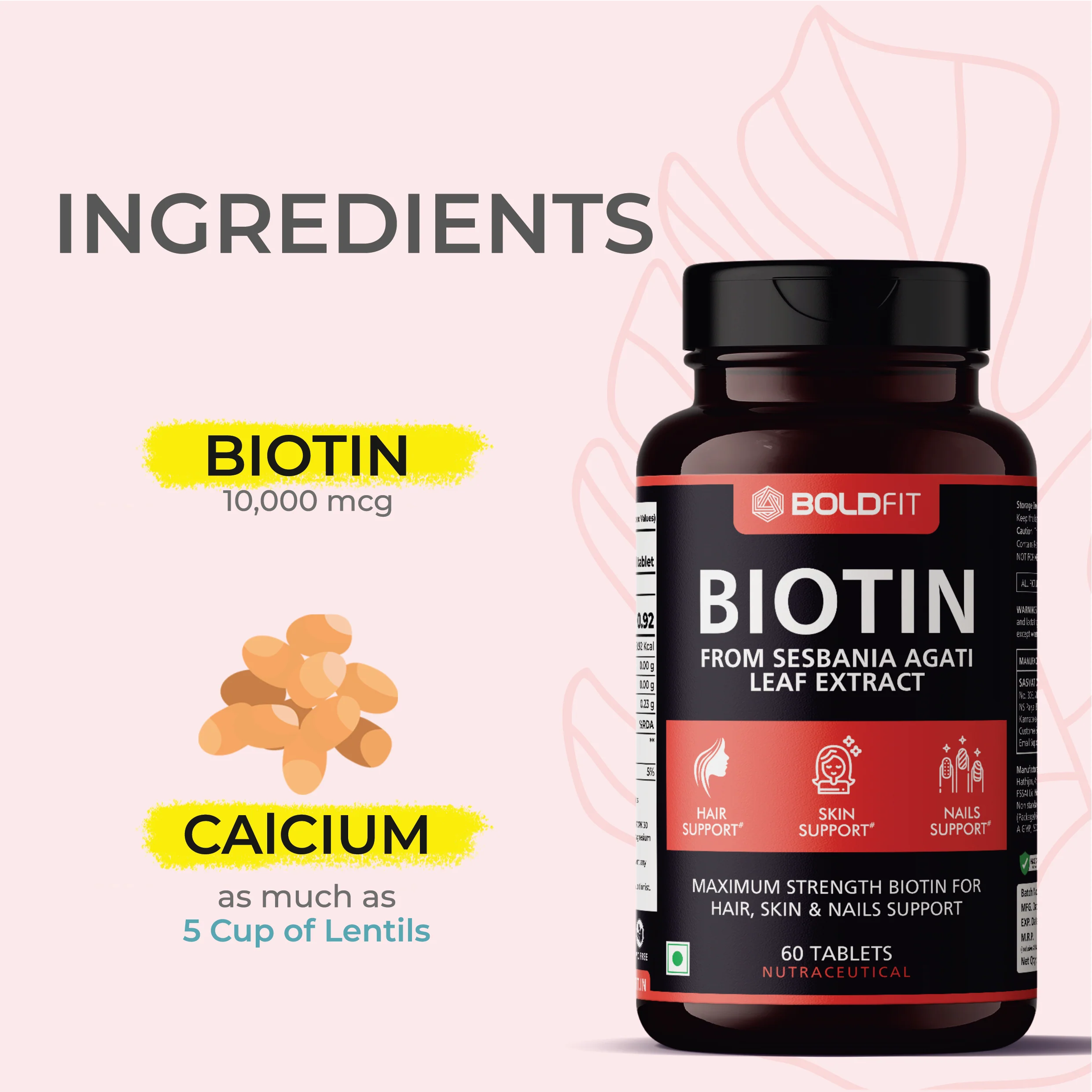 Biotin 10000mcg Tablets - Image 2