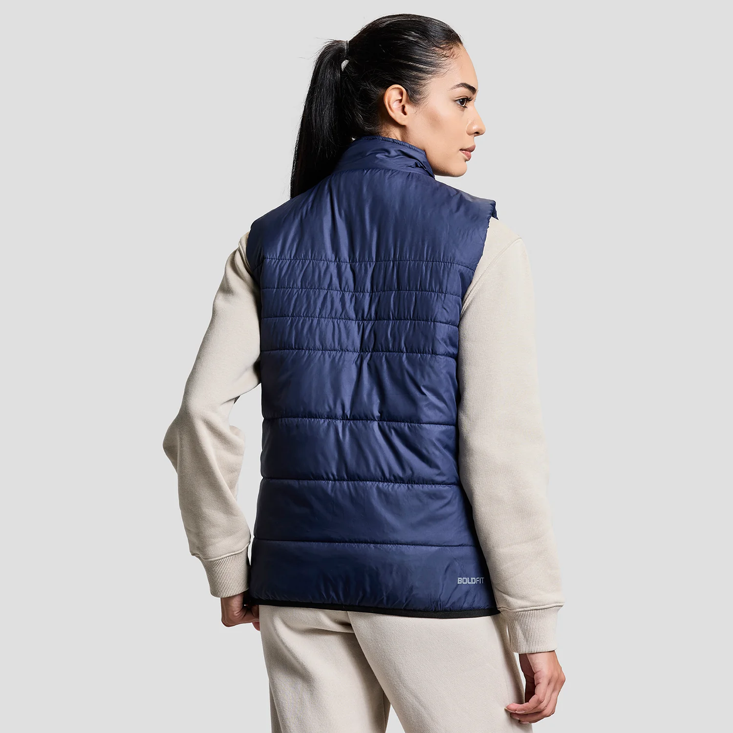 Blizzard Womens Sleeveless Jacket - Navy Blue - Image 4
