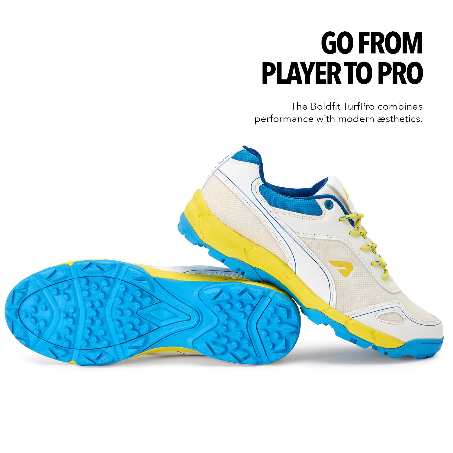 TurfPro Cricket Shoes - Neon-Green - Image 7
