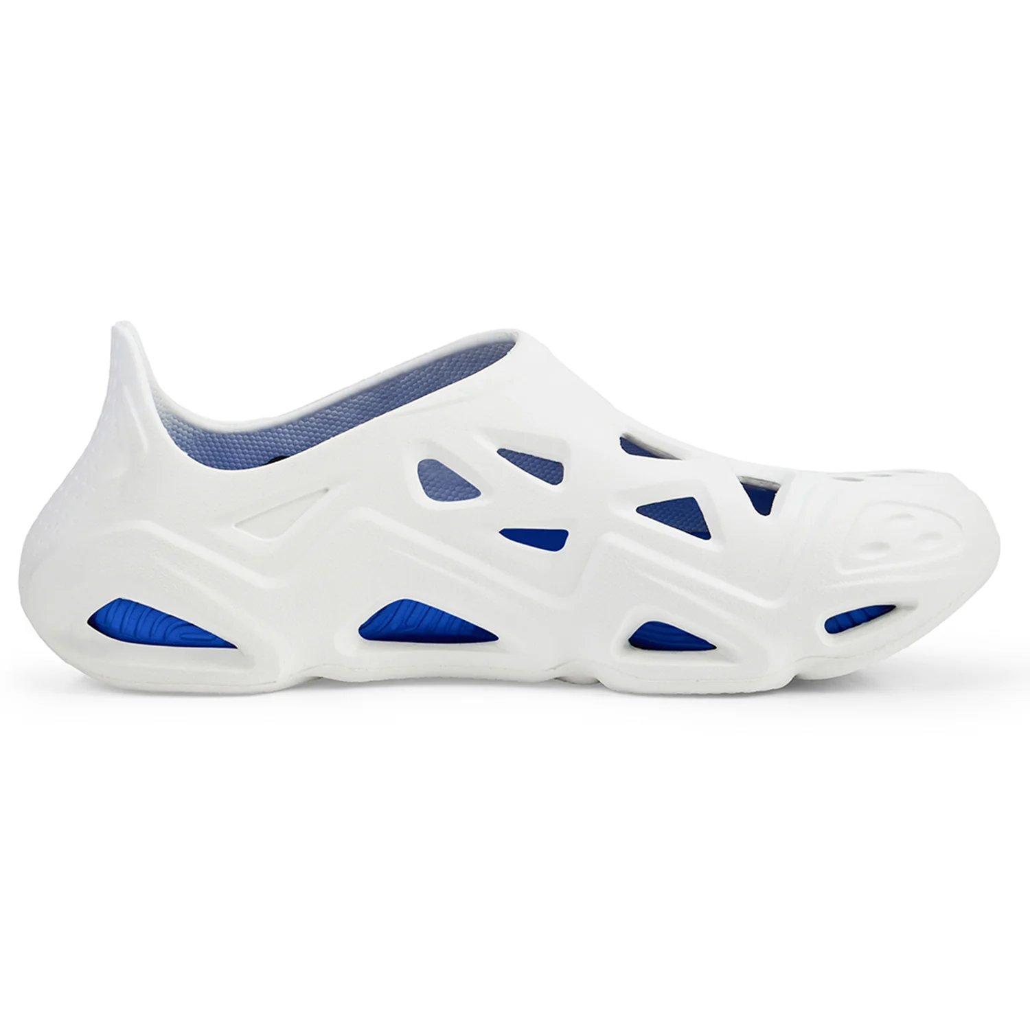 Men Slipon Dripz Sliders -  White Blue - Image 4