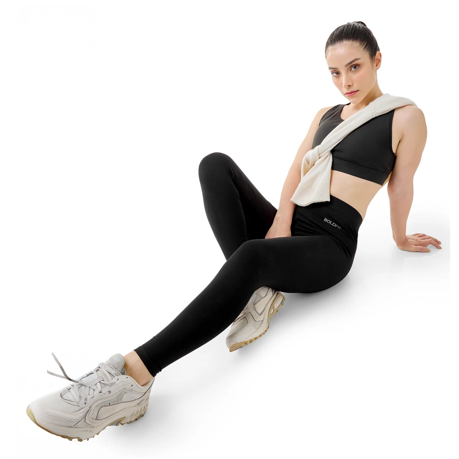 High-waist Fit Legging - Black - Image 6