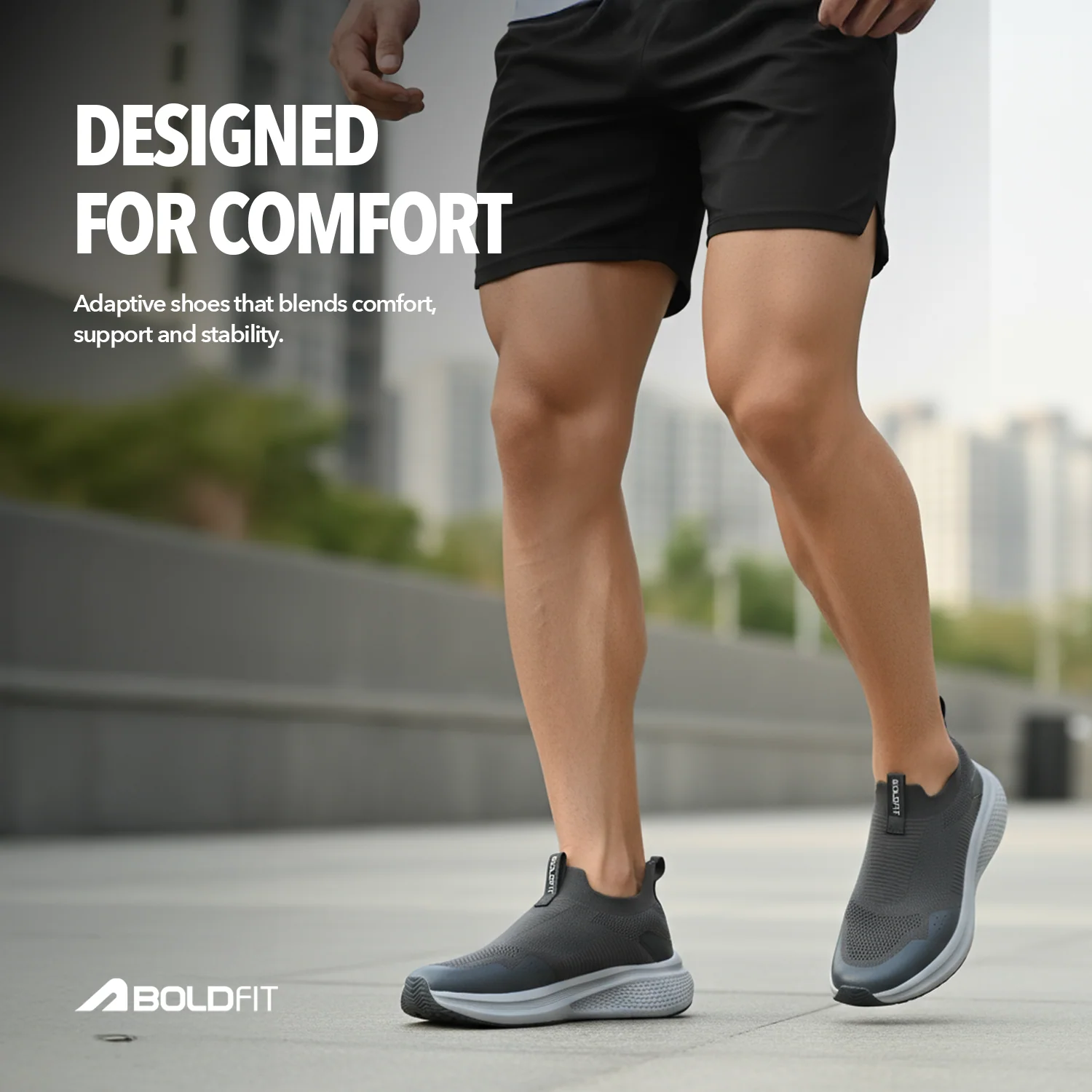 Daywalk Max Men Walking Shoes - Grey - Image 4