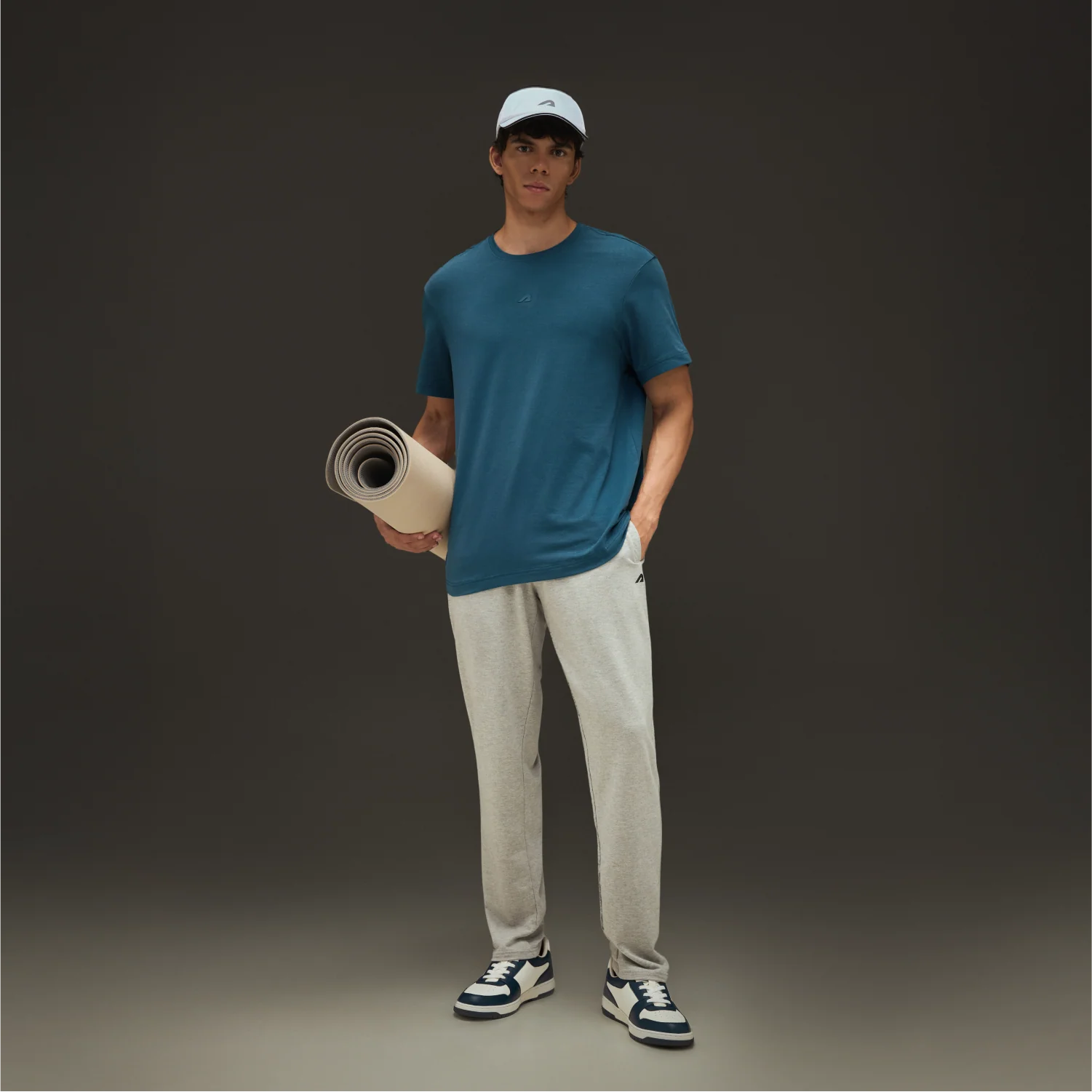 Essential Cotton T-Shirt Airforce Blue - Image 3