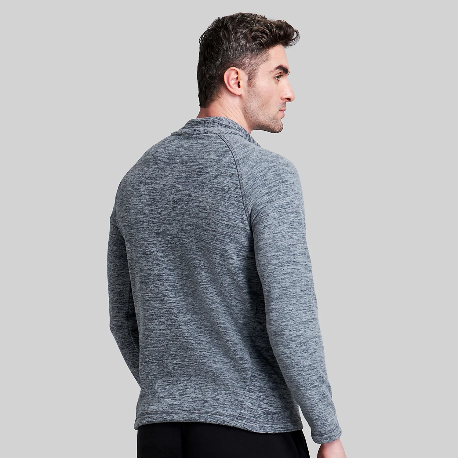 Mens Half Zip Sweatshirt Fleece - Image 3