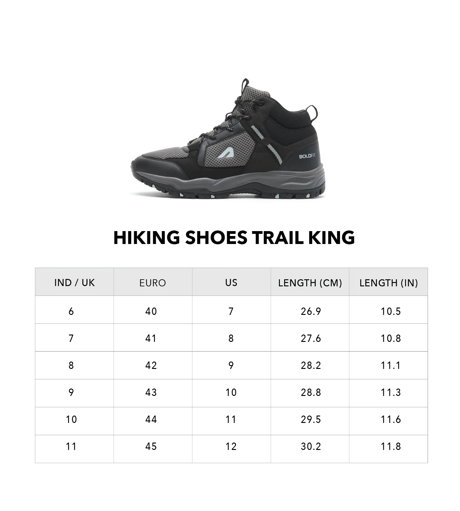 Trail King Hiking Shoes - Black - Image 11