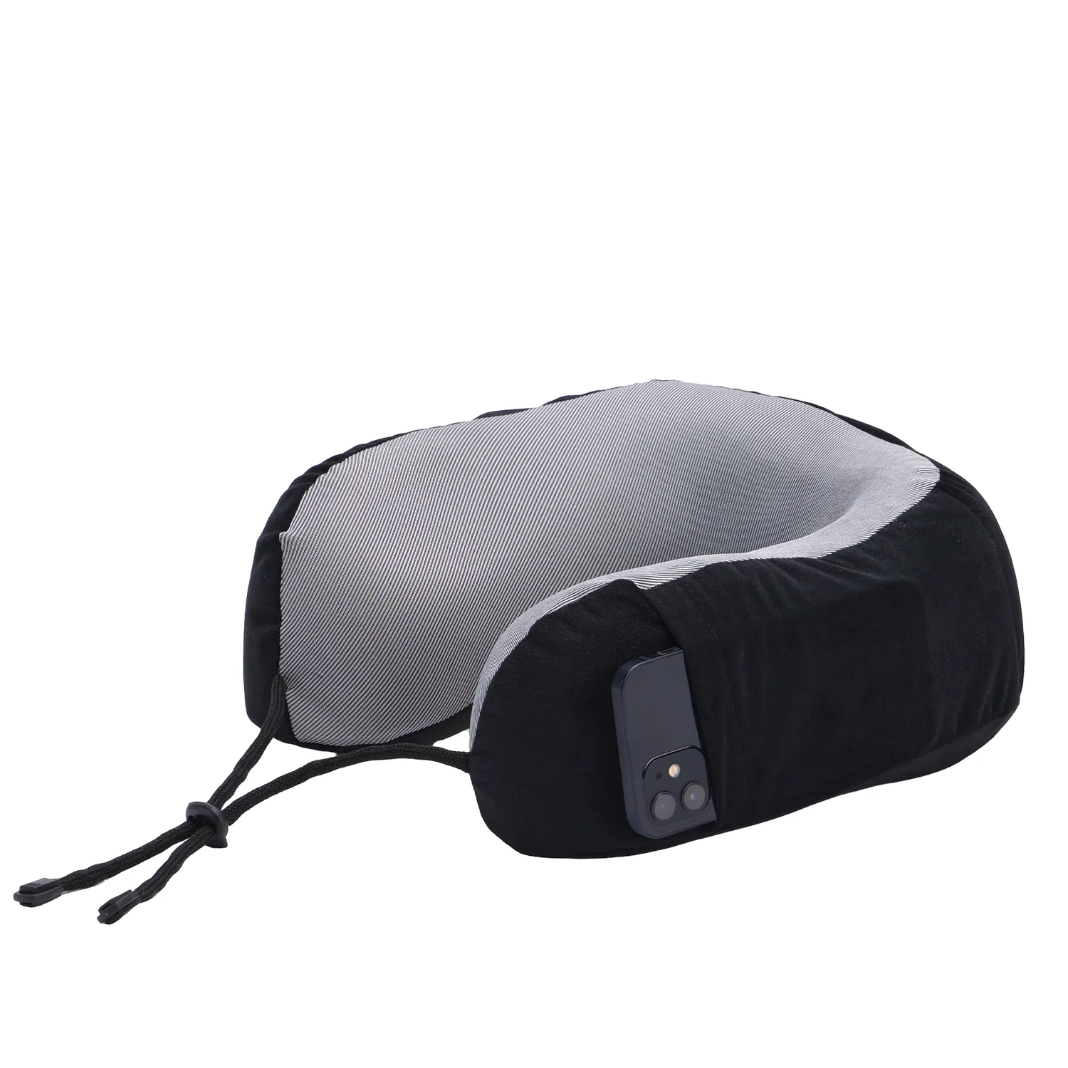 Neck Pillow for Travel - Black - Image 2