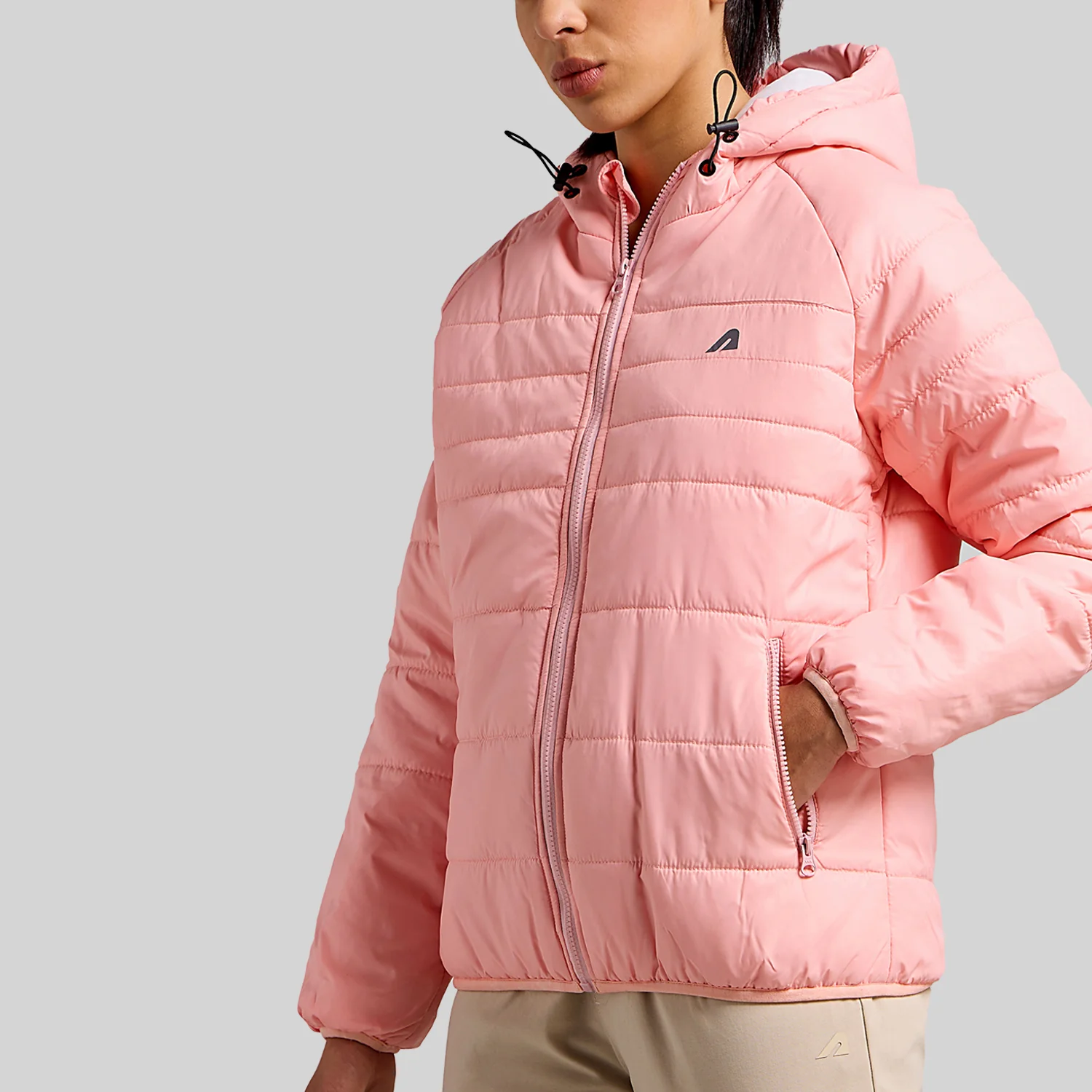 Polar Womens Puffer Jacket - Blossom Pink - Image 3