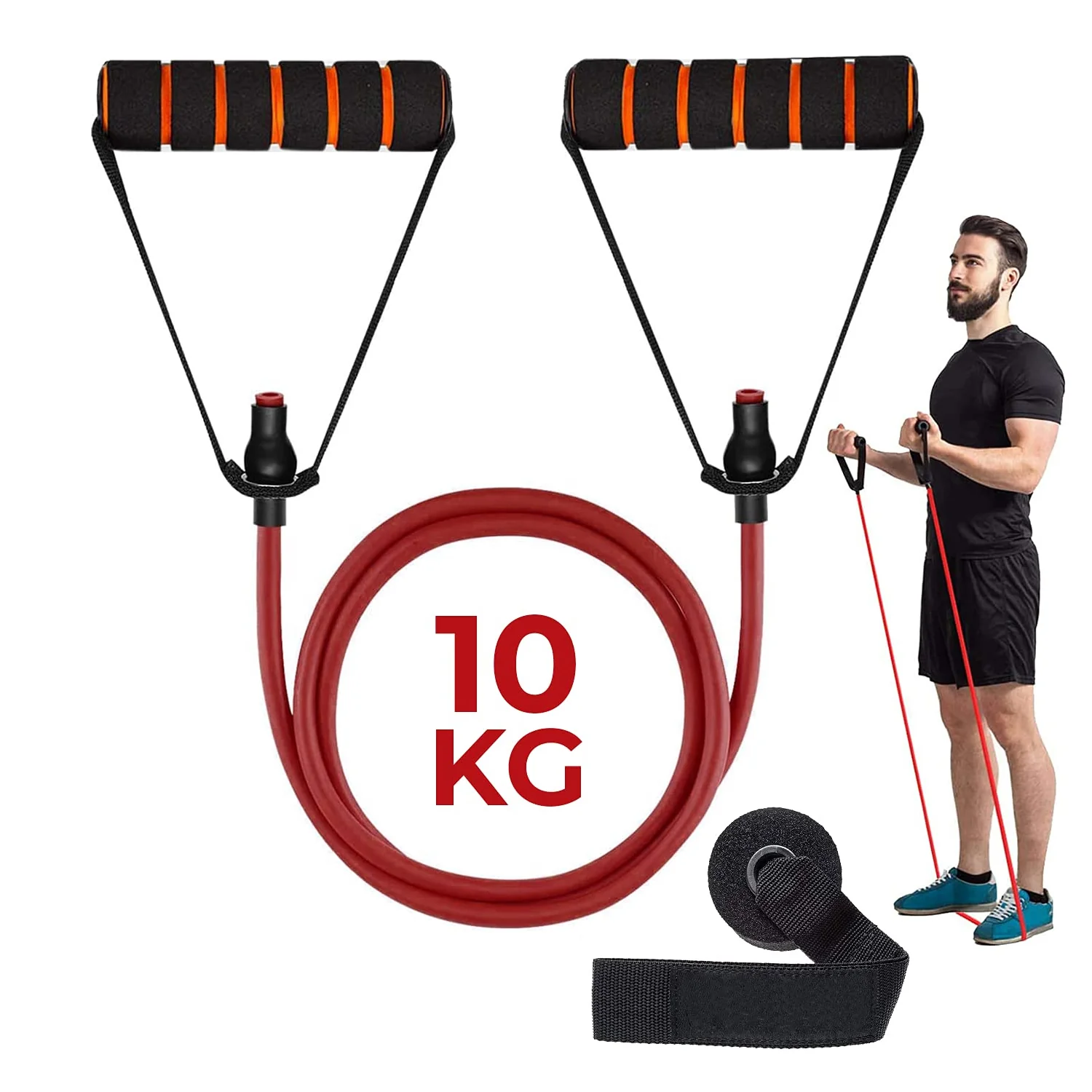 Resistance Tube with Foam Handles - Image 3