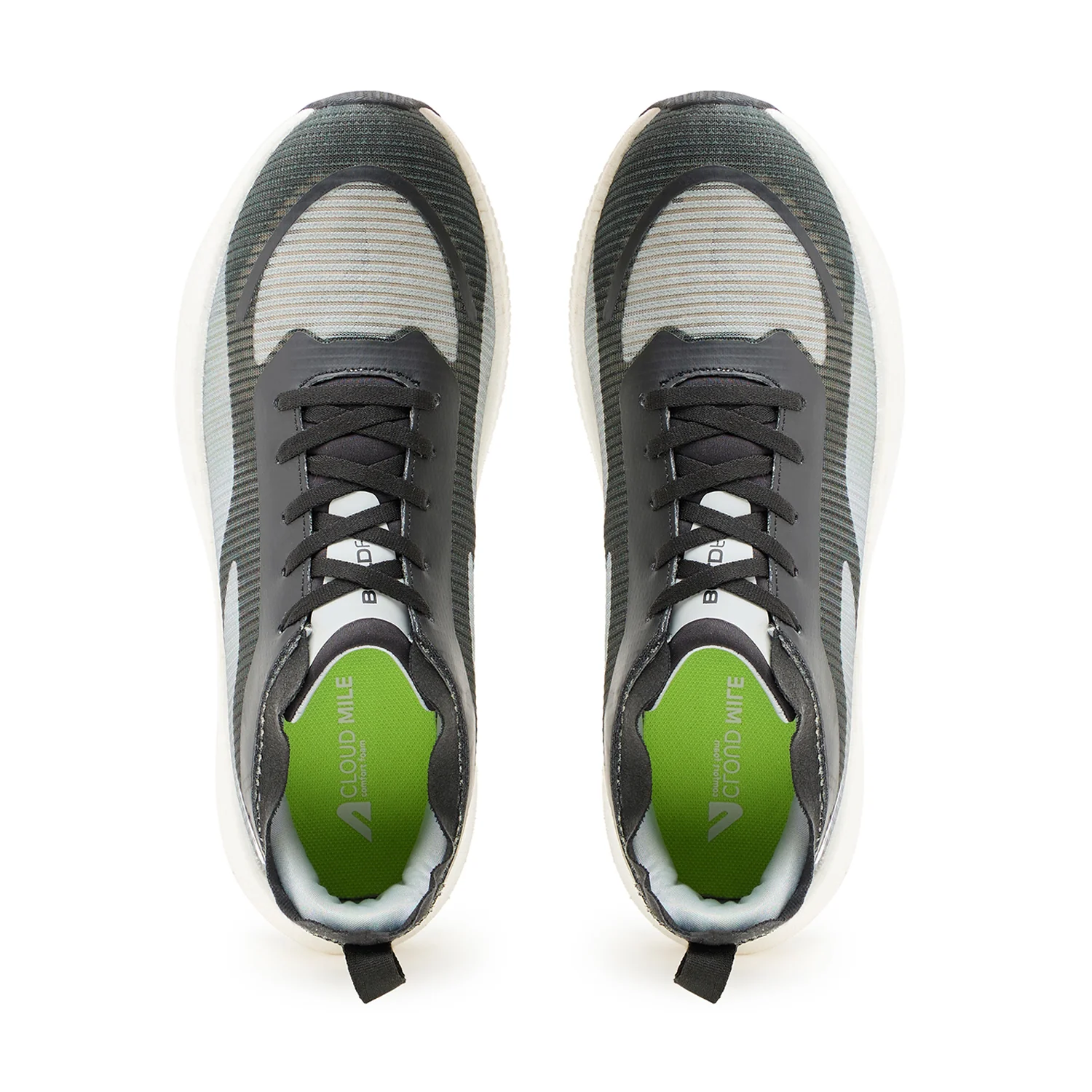 Volt Mens Running & Training Shoes - Grey/Black - Image 3