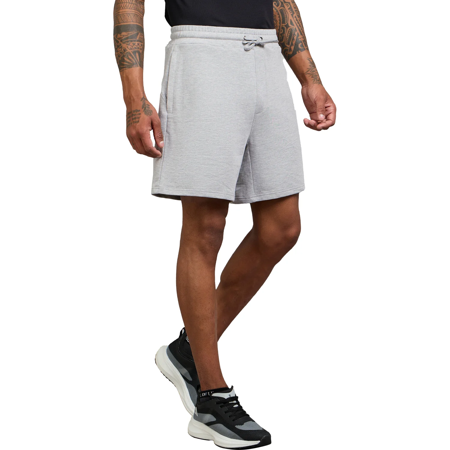 Horizon Shorts for Men - Grey Melange - Image 4