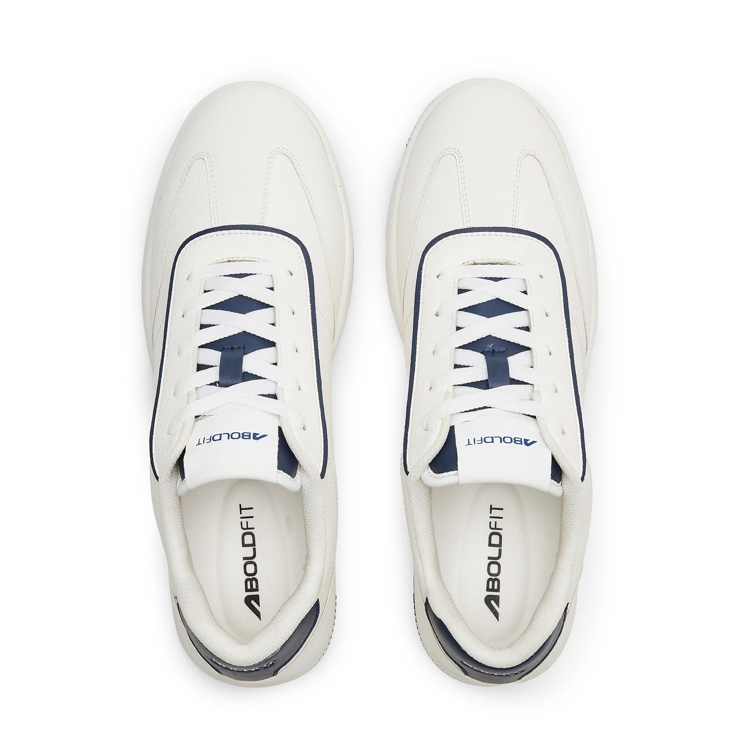 Sneakers shoes for men Skyline White Navy - Image 3
