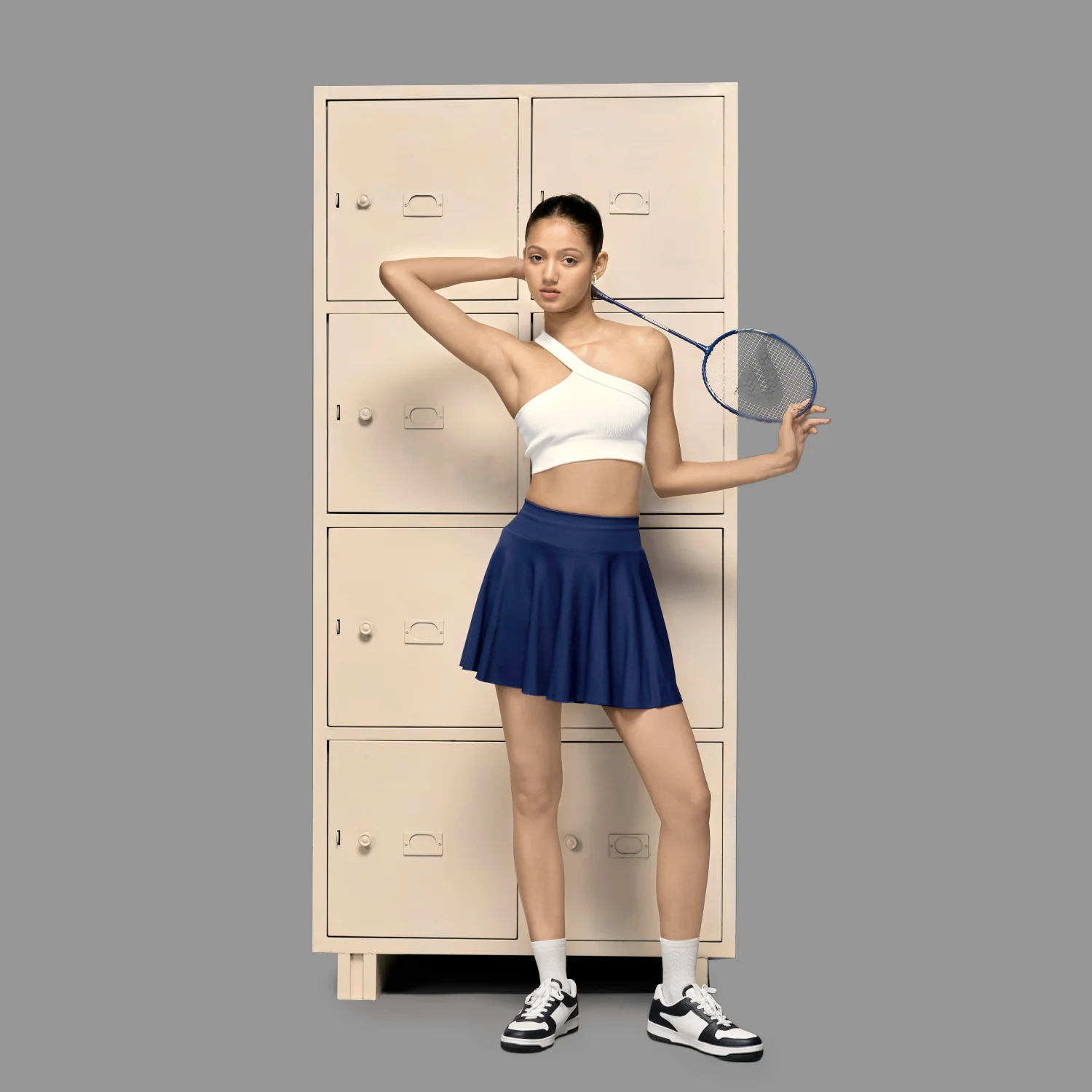 Limitless snatched Flared Skort- Navy Blue - Image 3