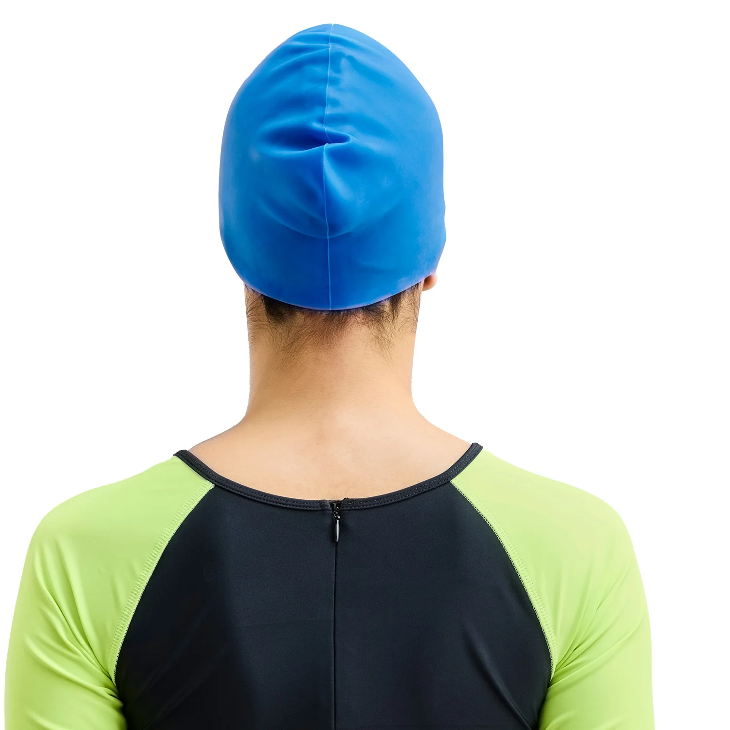 AquaFlex Swim Cap - Blue - Image 5