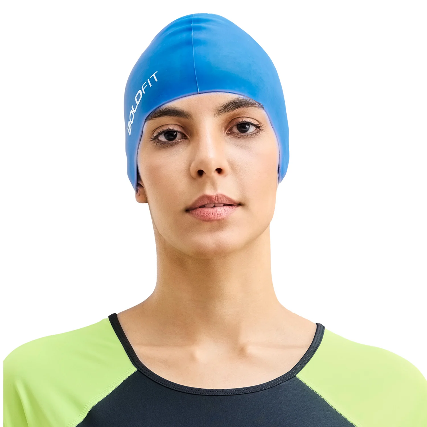 AquaFlex Swim Cap - Blue - Image 6