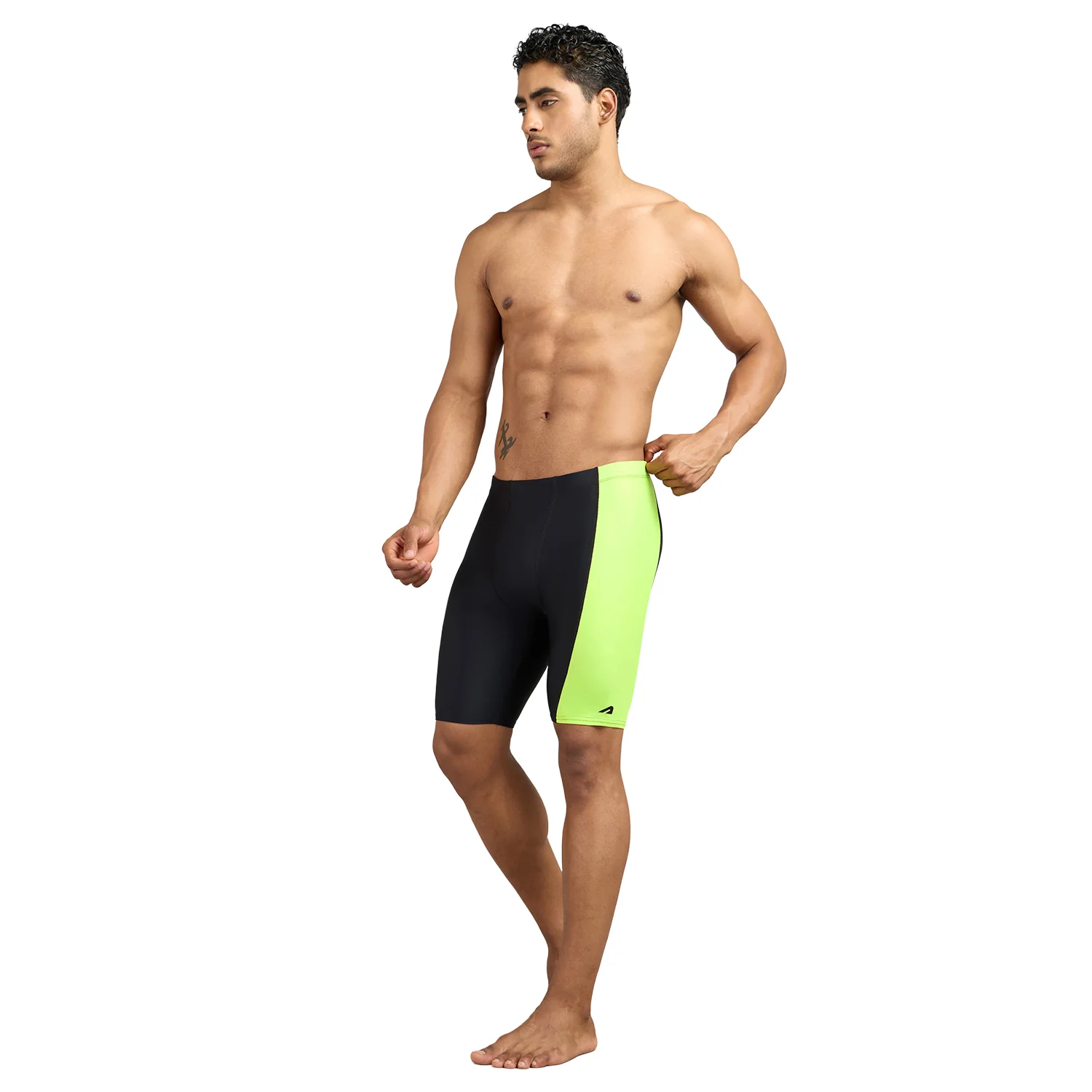 Swimwear Jammer for Men -  Black/Yellow - Image 4