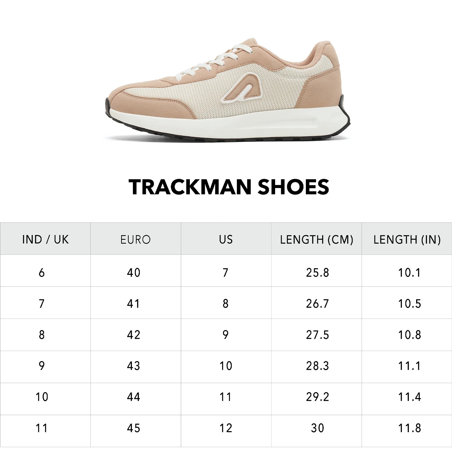 Trackman Mens Jogging Shoes - Beige - Image 9