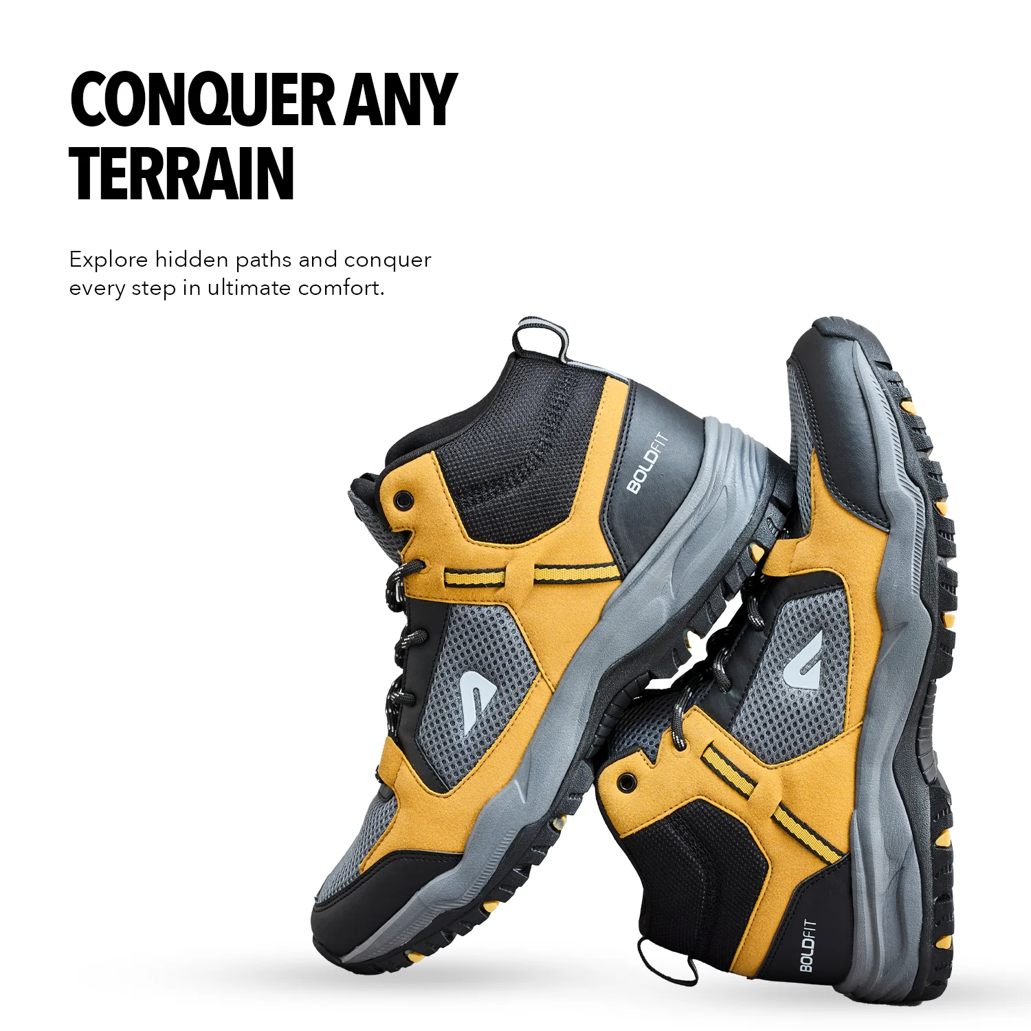 Trail King Hiking Shoes - Yellow - Image 3