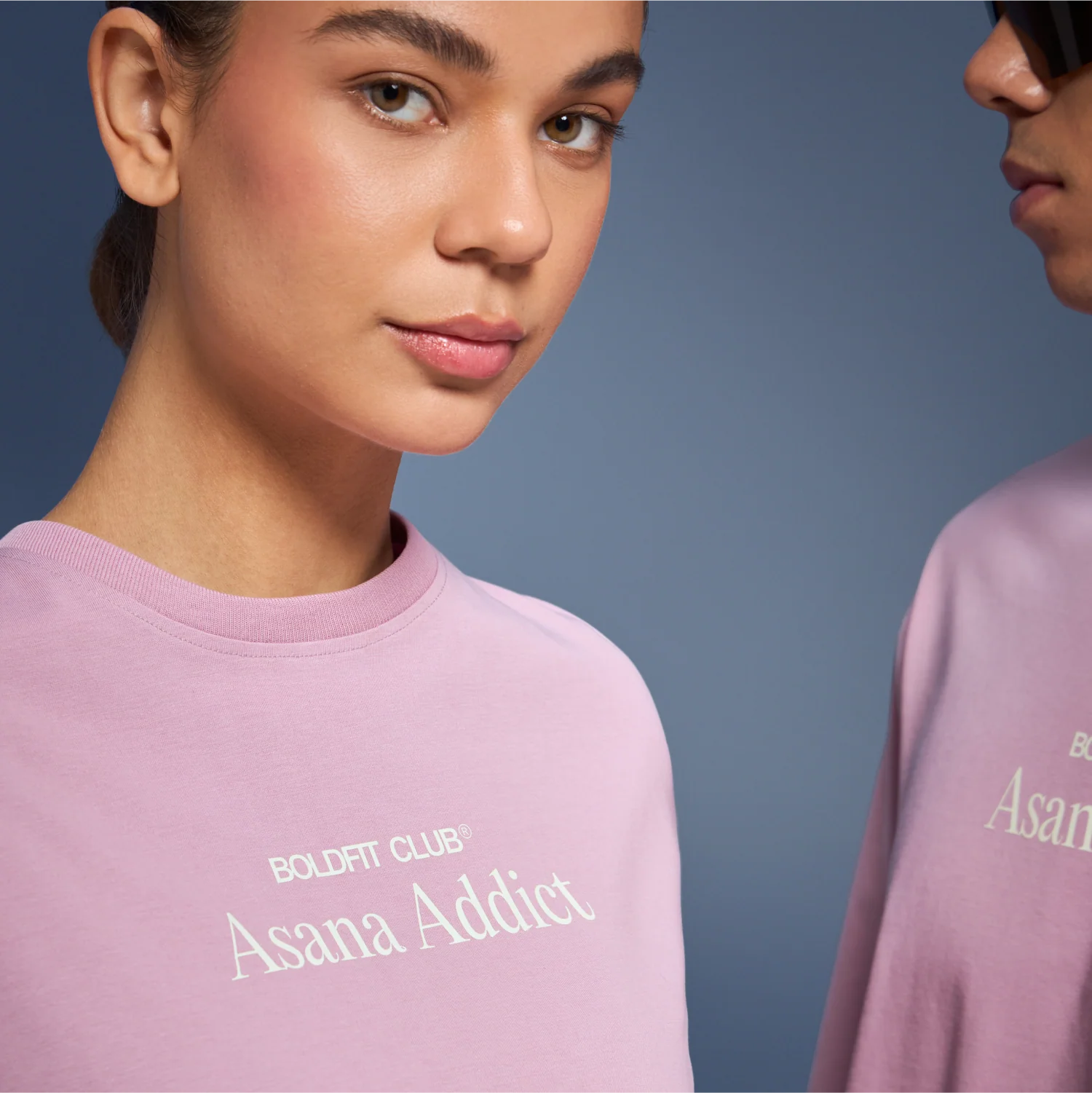 Graphic Tee Unisex Soft Pink- Asana Addict - Image 4