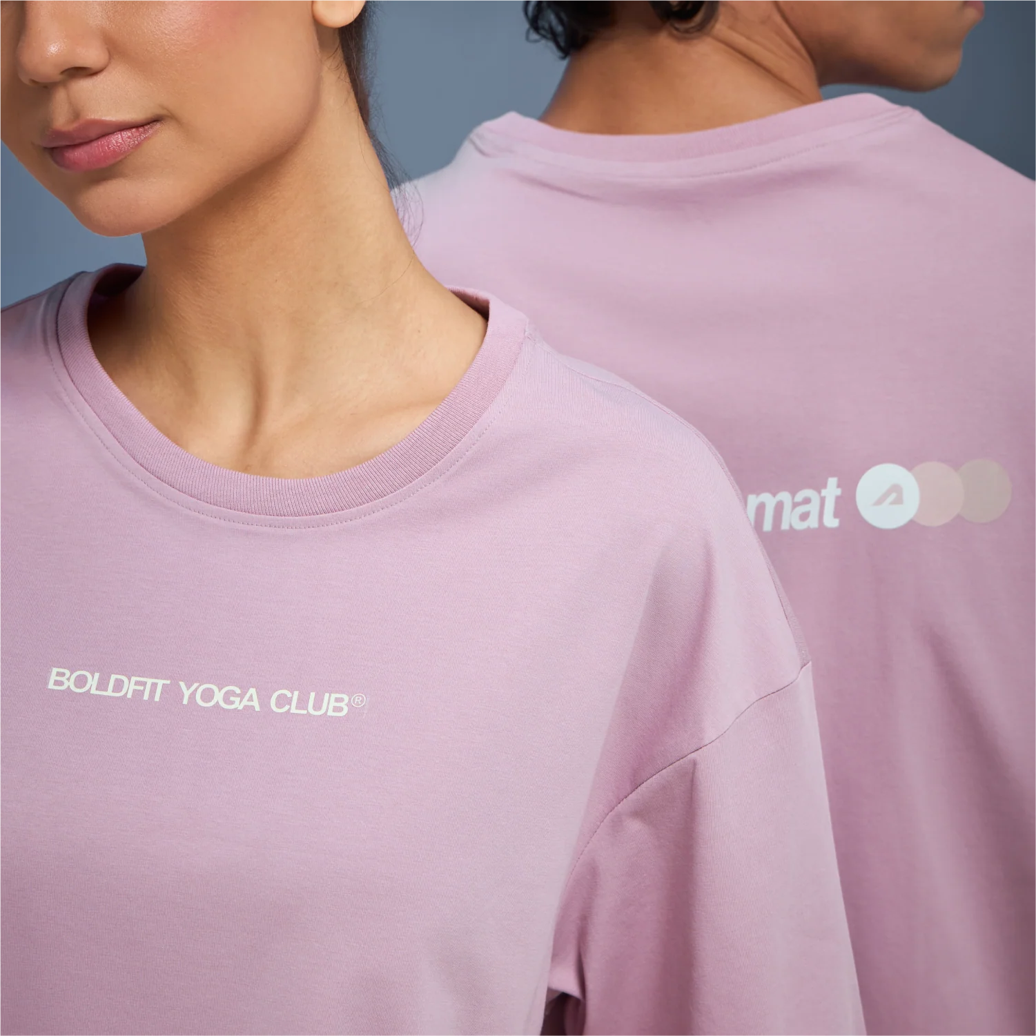 Graphic Tee Unisex Soft Pink- Happiest On The Mat - Image 5
