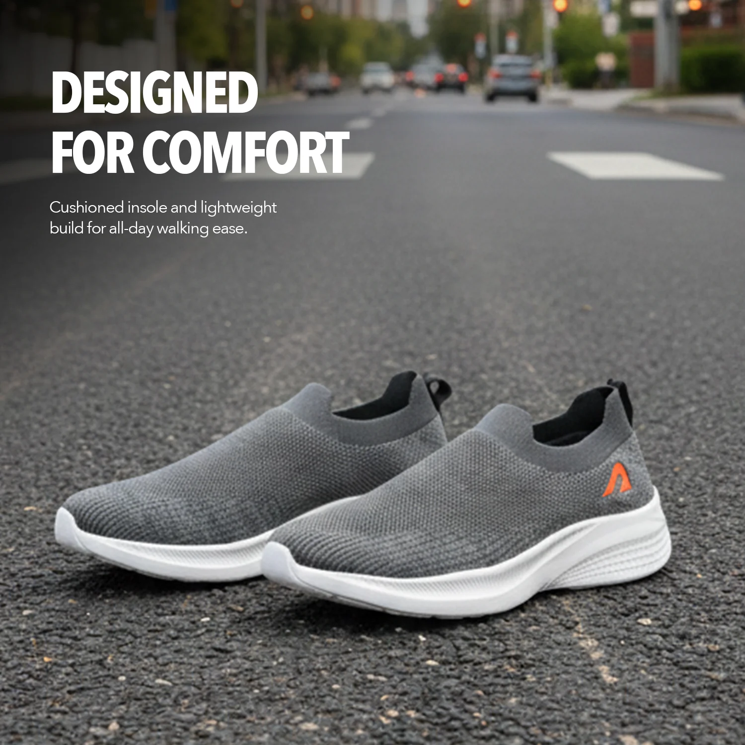 Quickstep Walking Shoes - Grey - Image 3
