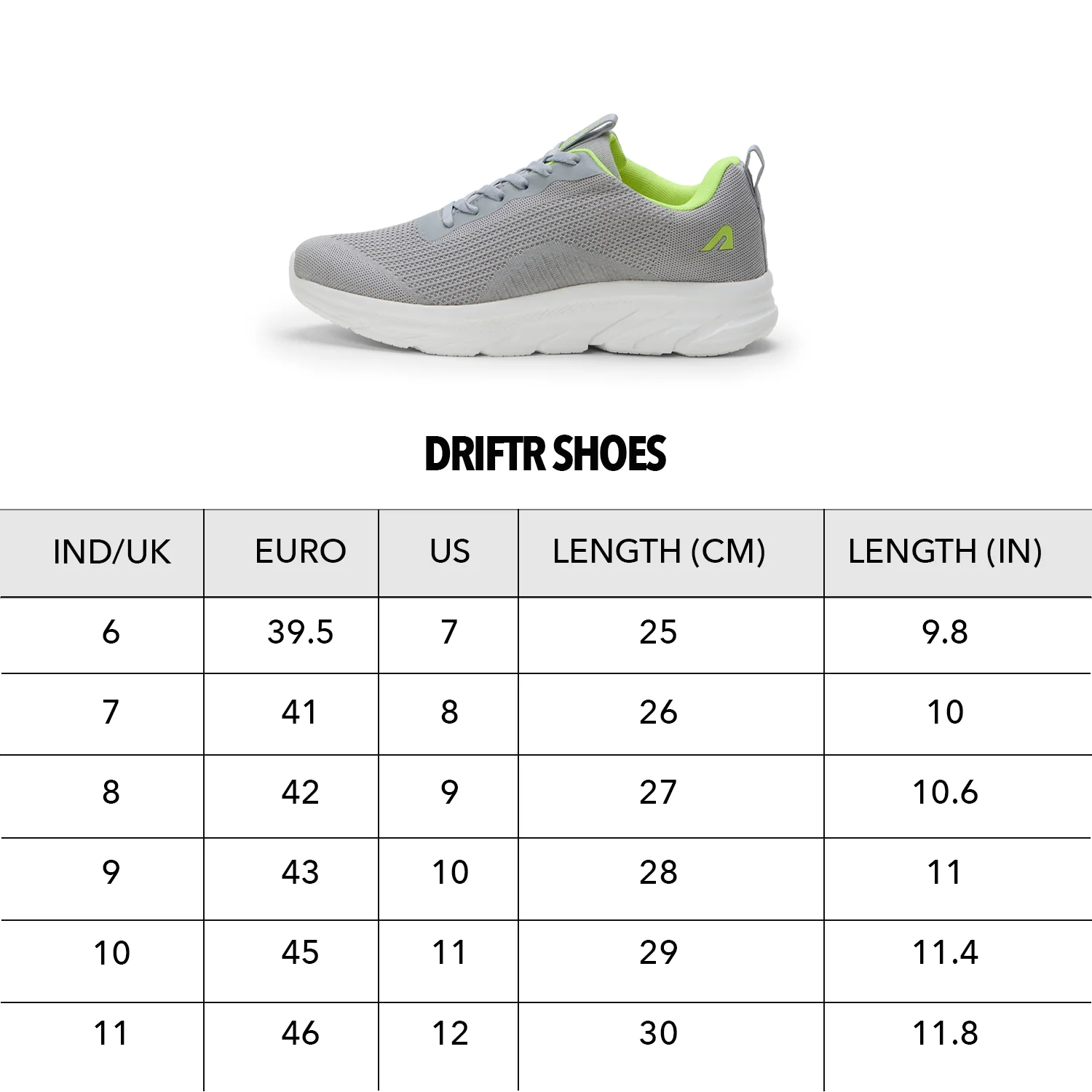 Walking Shoes Driftr Grey Neon - Image 8
