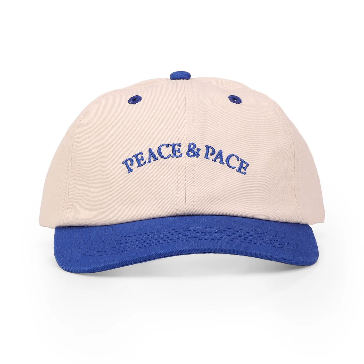 Washed Caps White Blue Peace & Pace - Image 4
