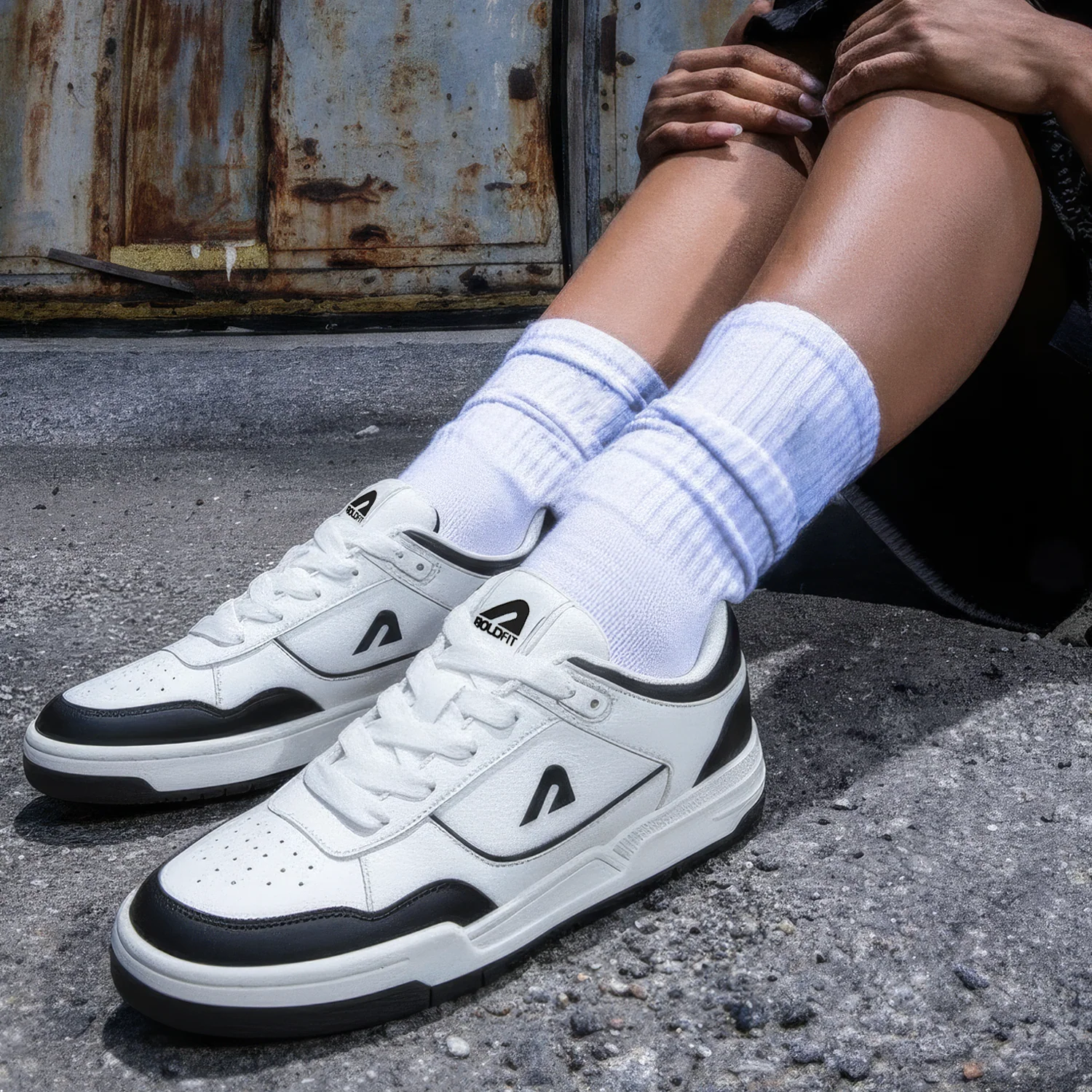 DRIPWAVE WHITE/BLACK WOMEN SNEAKER - Image 9
