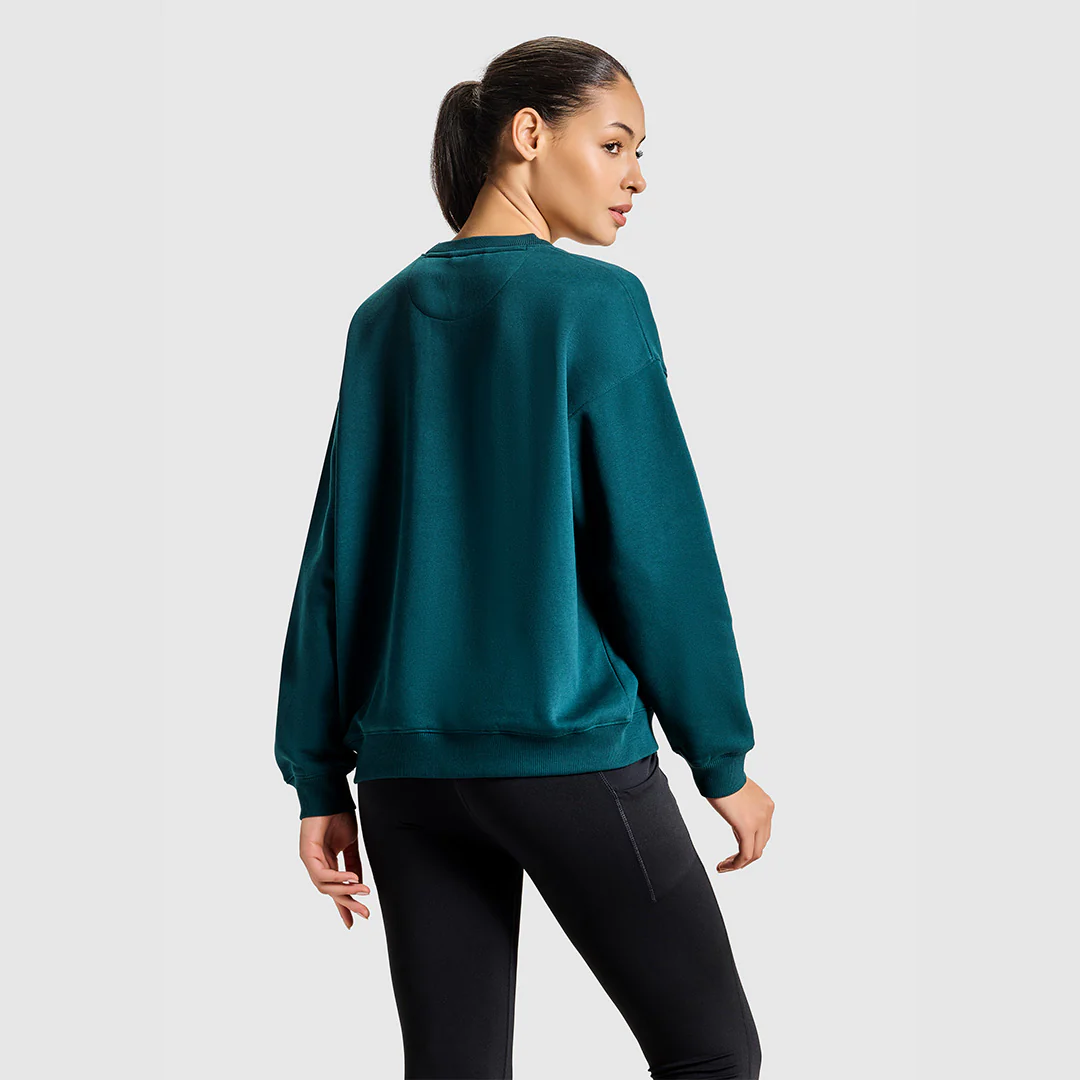 Women Green Terrain Sweat Shirt - Image 3