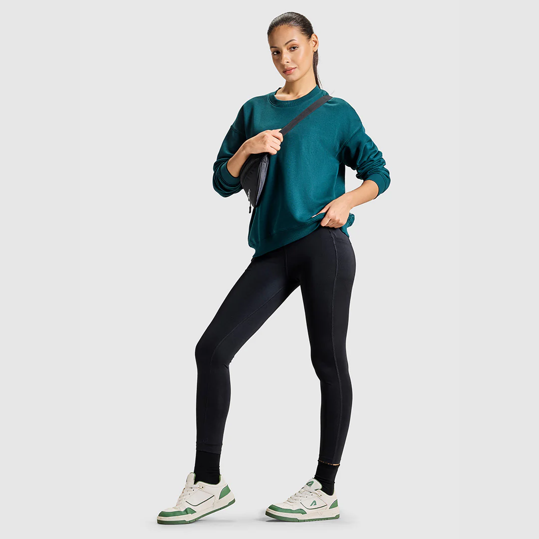 Women Green Terrain Sweat Shirt - Image 6