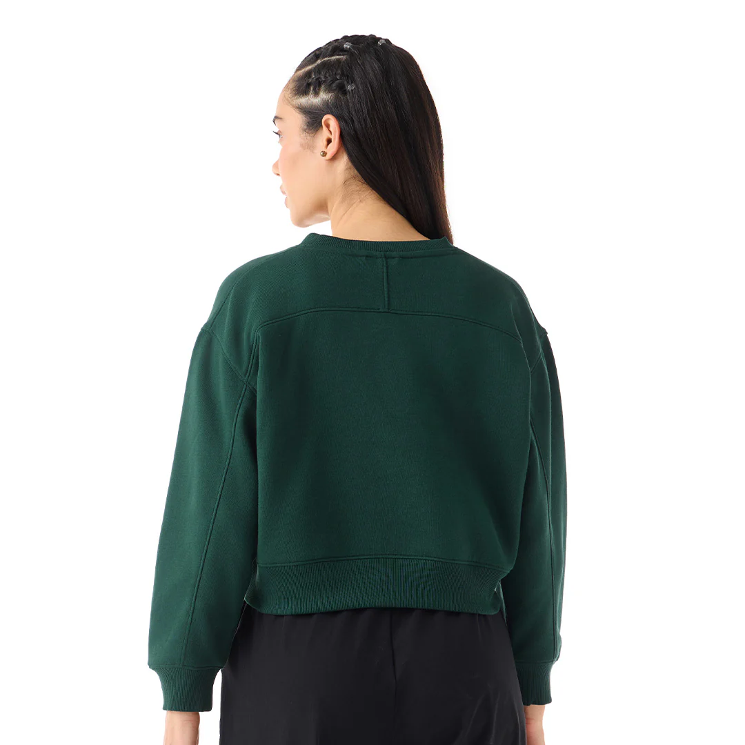 WOMEN GREEN TERRAIN SWEATSHIRT - (RELAXED FIT) - Image 3