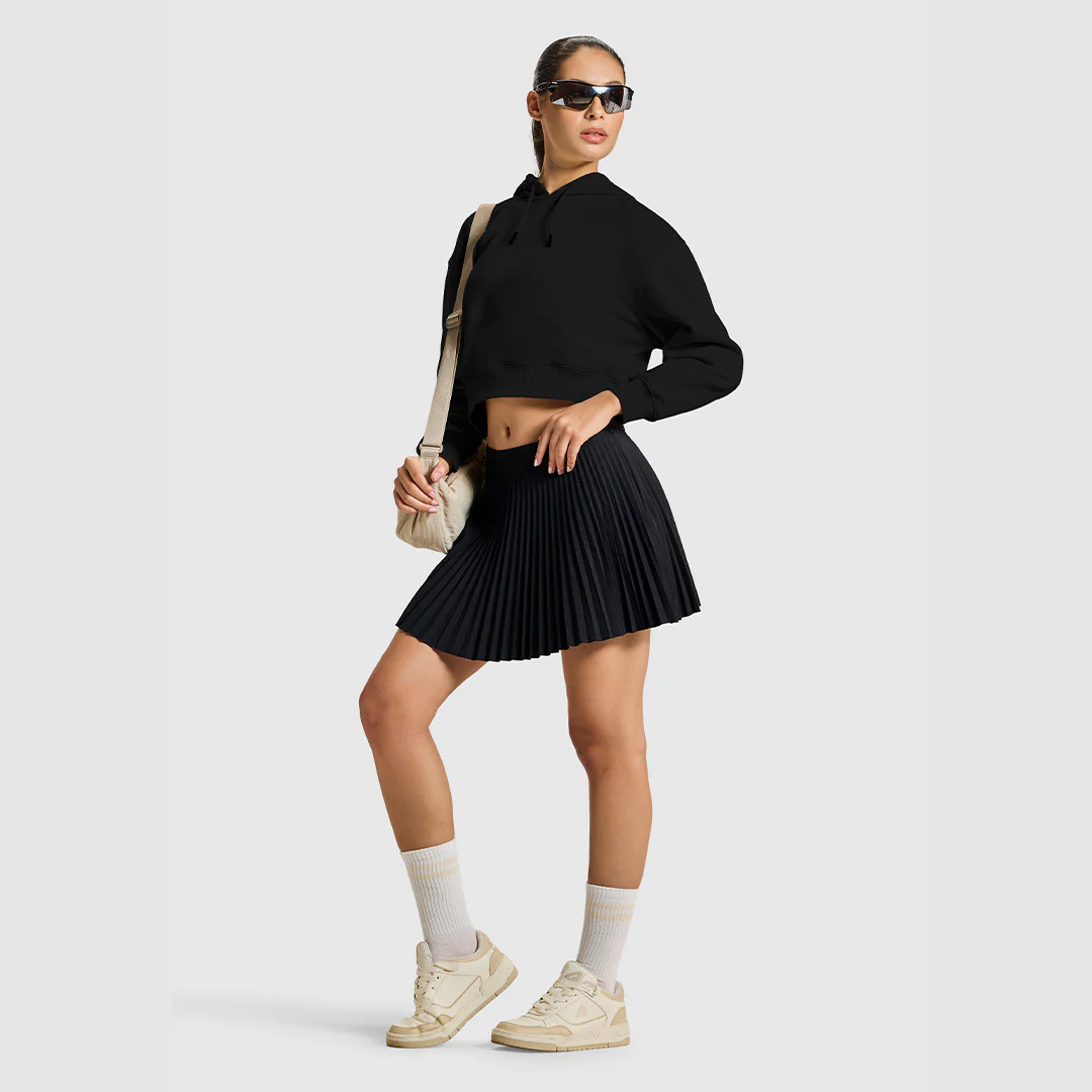 Women Jet Black Hoodie - Image 6