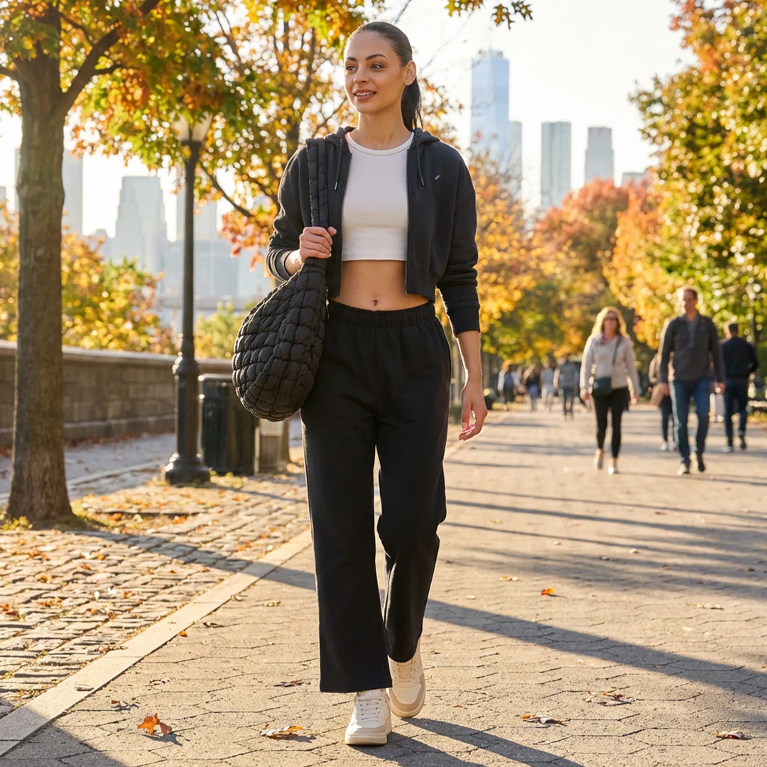 Women Jet Black Jogger - Image 4