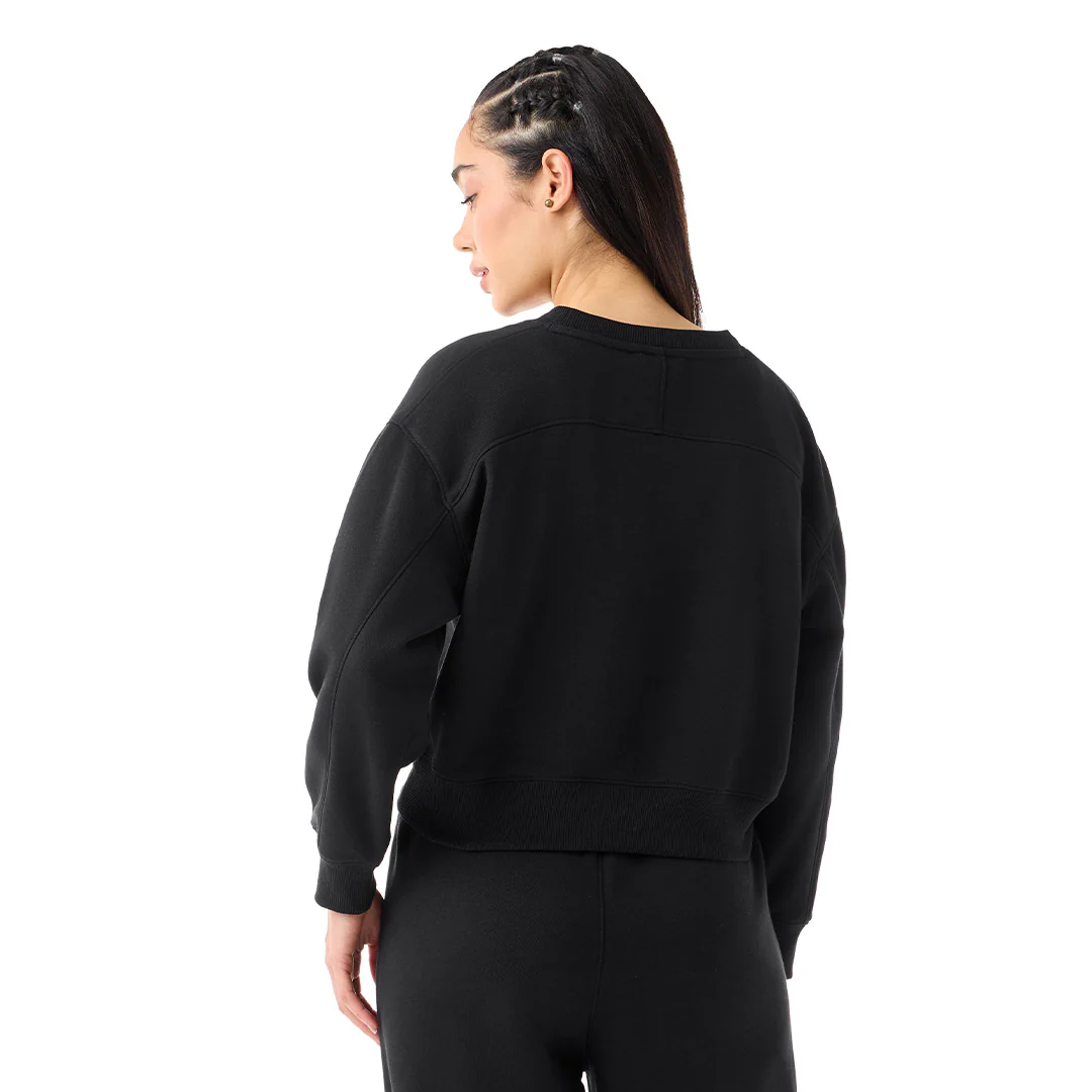 Women Jet Black Sweat Shirt - Image 3