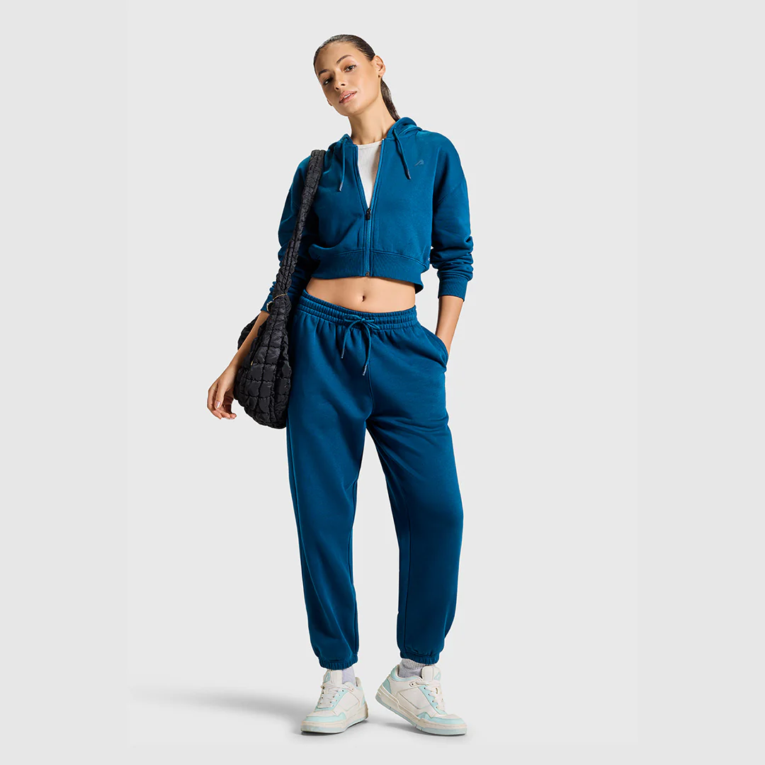 Women Sailor Blue Zipper Hoodie - Image 6