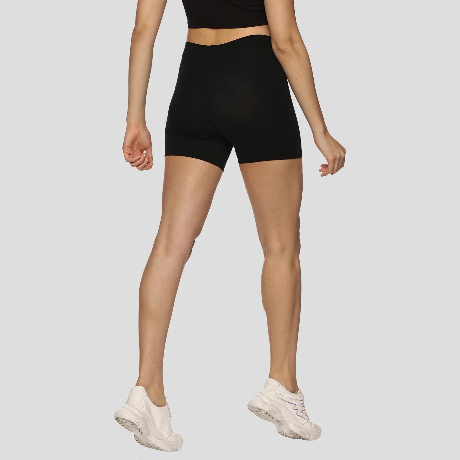 PowerMove Womens Active Shorts - Black - Image 3