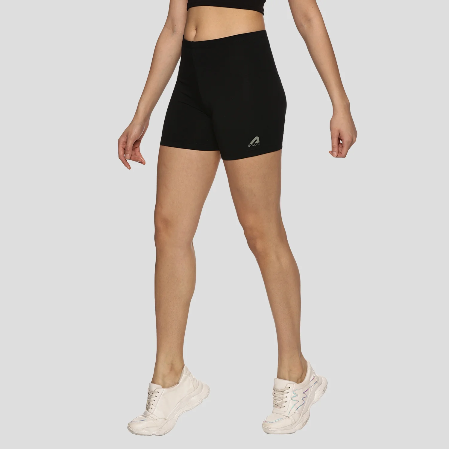 PowerMove Womens Active Shorts - Black - Image 4