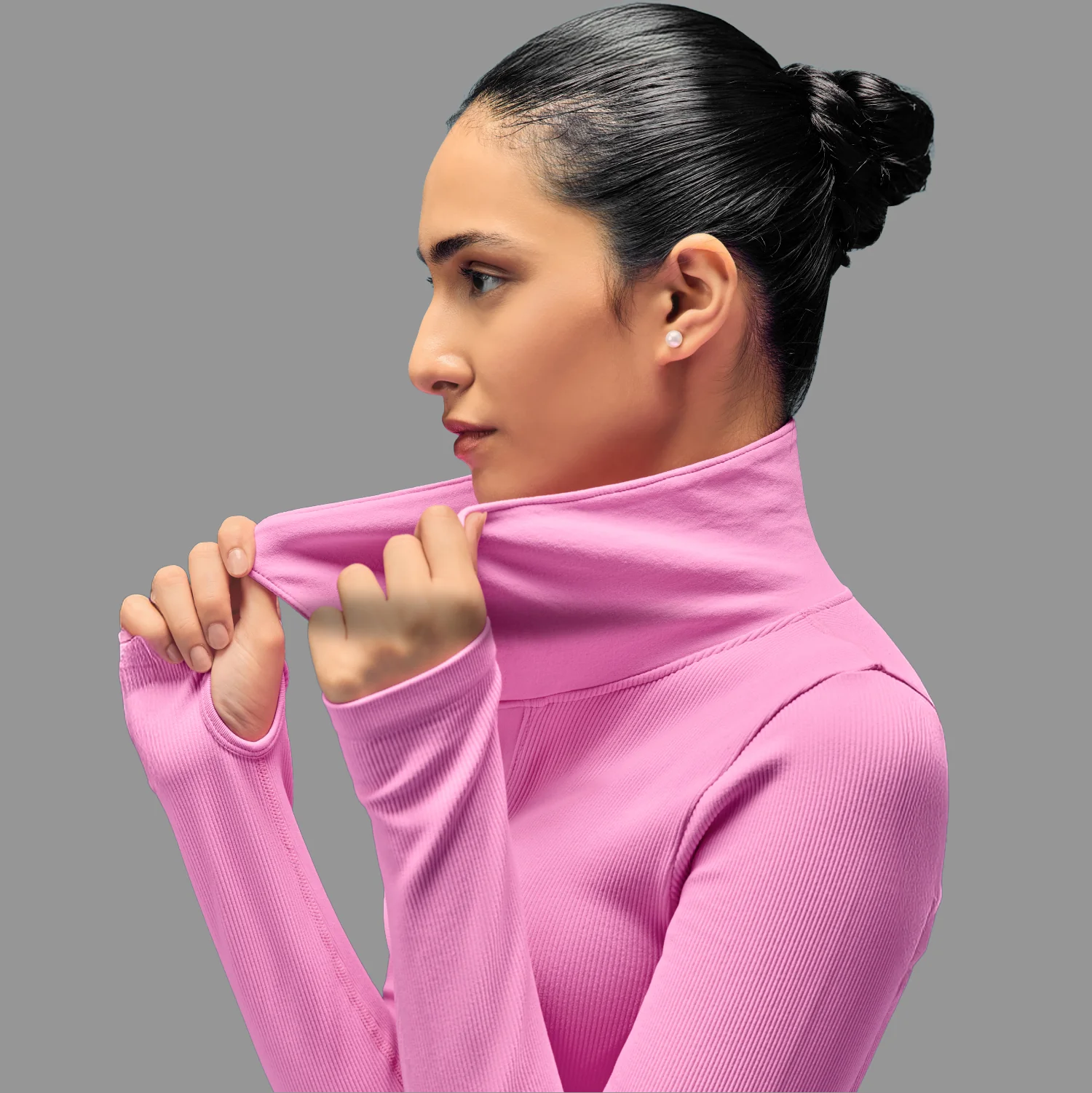 Limitless Snatched full sleeves Crop top - Pink - Image 6