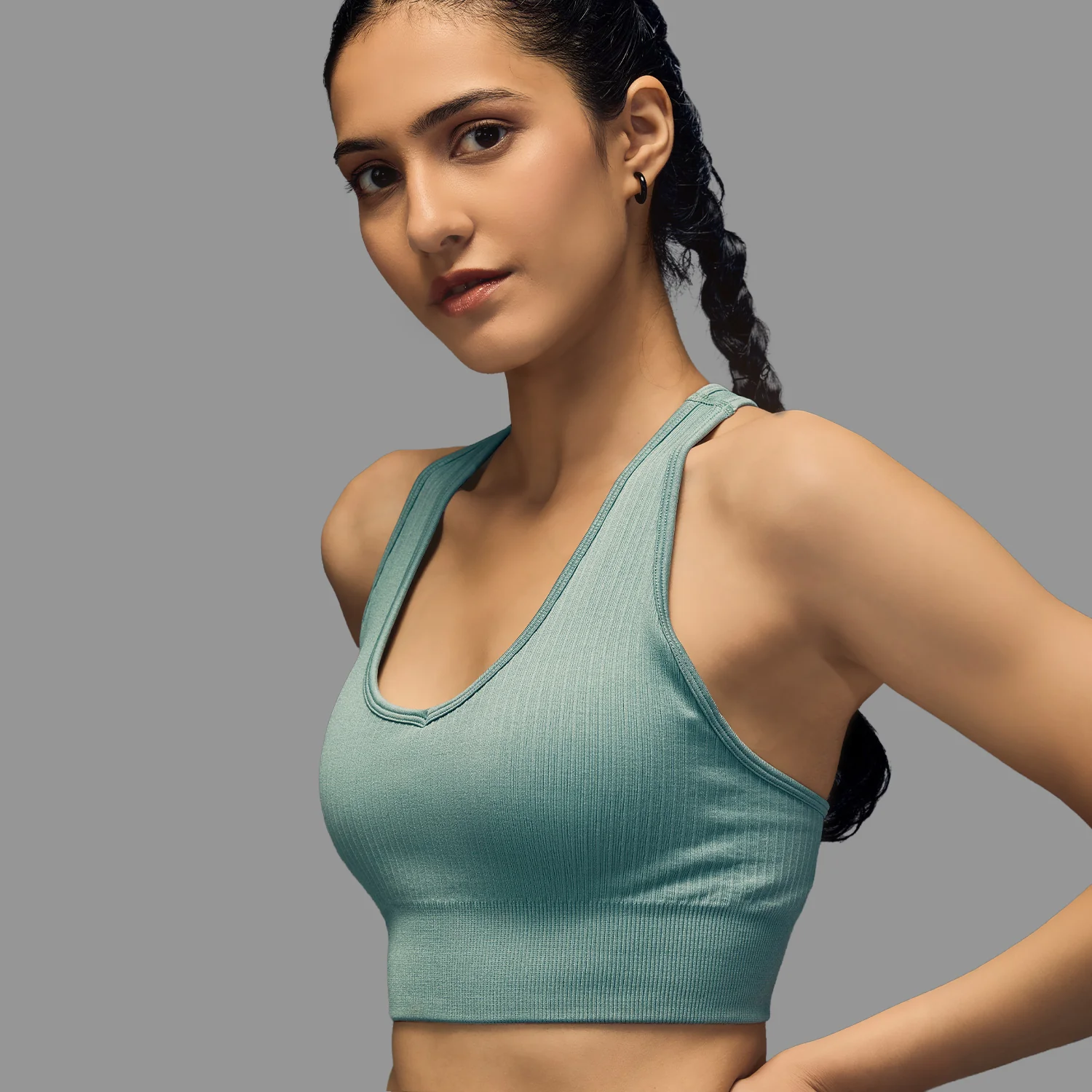 Limitless snatched seemless bra - Grey - Image 3