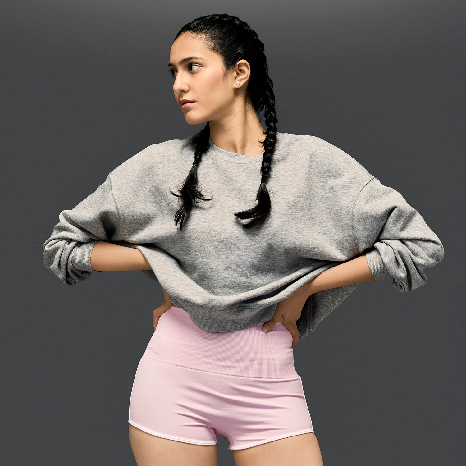 Limtiless snatched ruched back booty shorts - PINK - Image 3