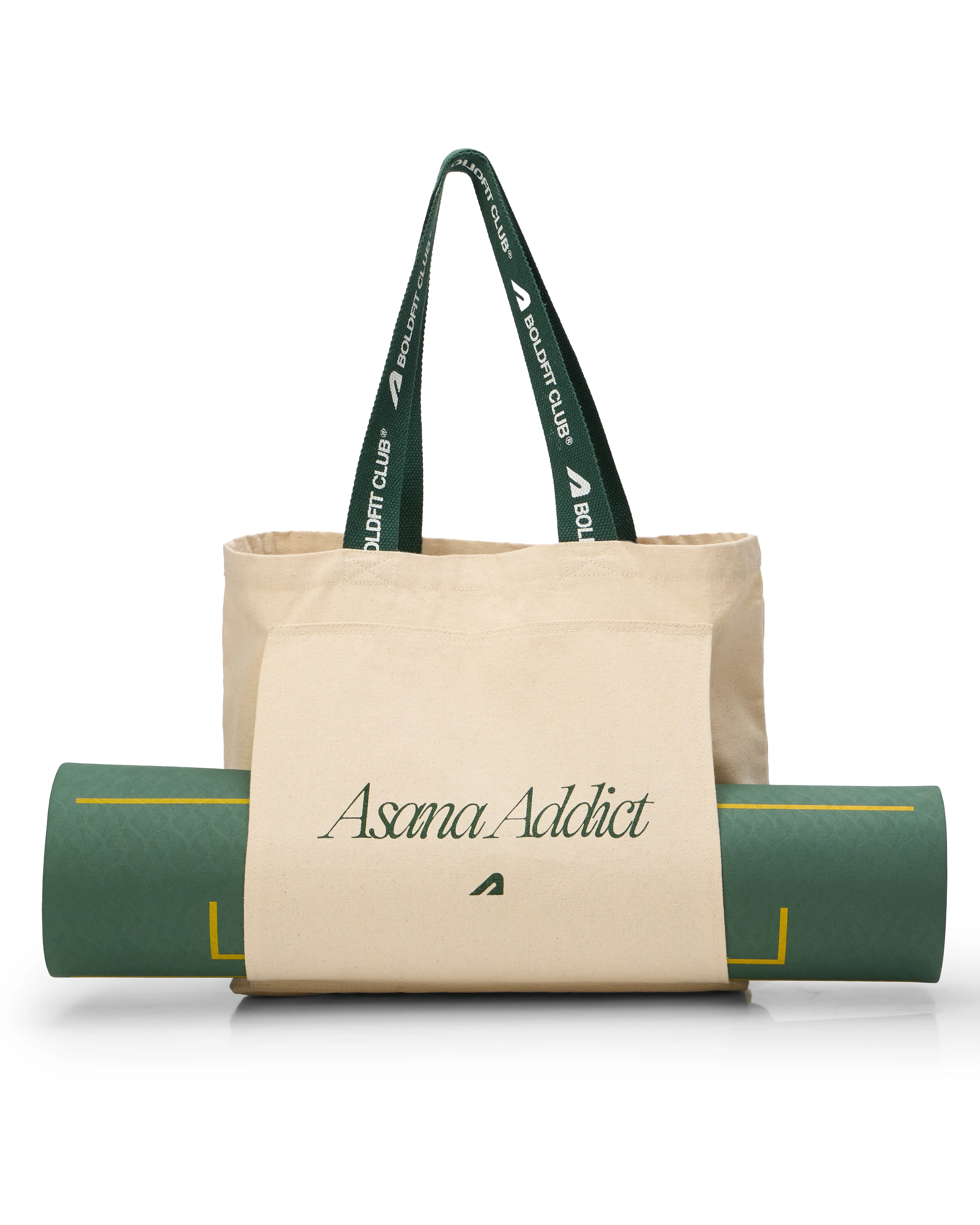 Boldfit Yoga Tote Bags - OffWhite Asana Addict - Image 3
