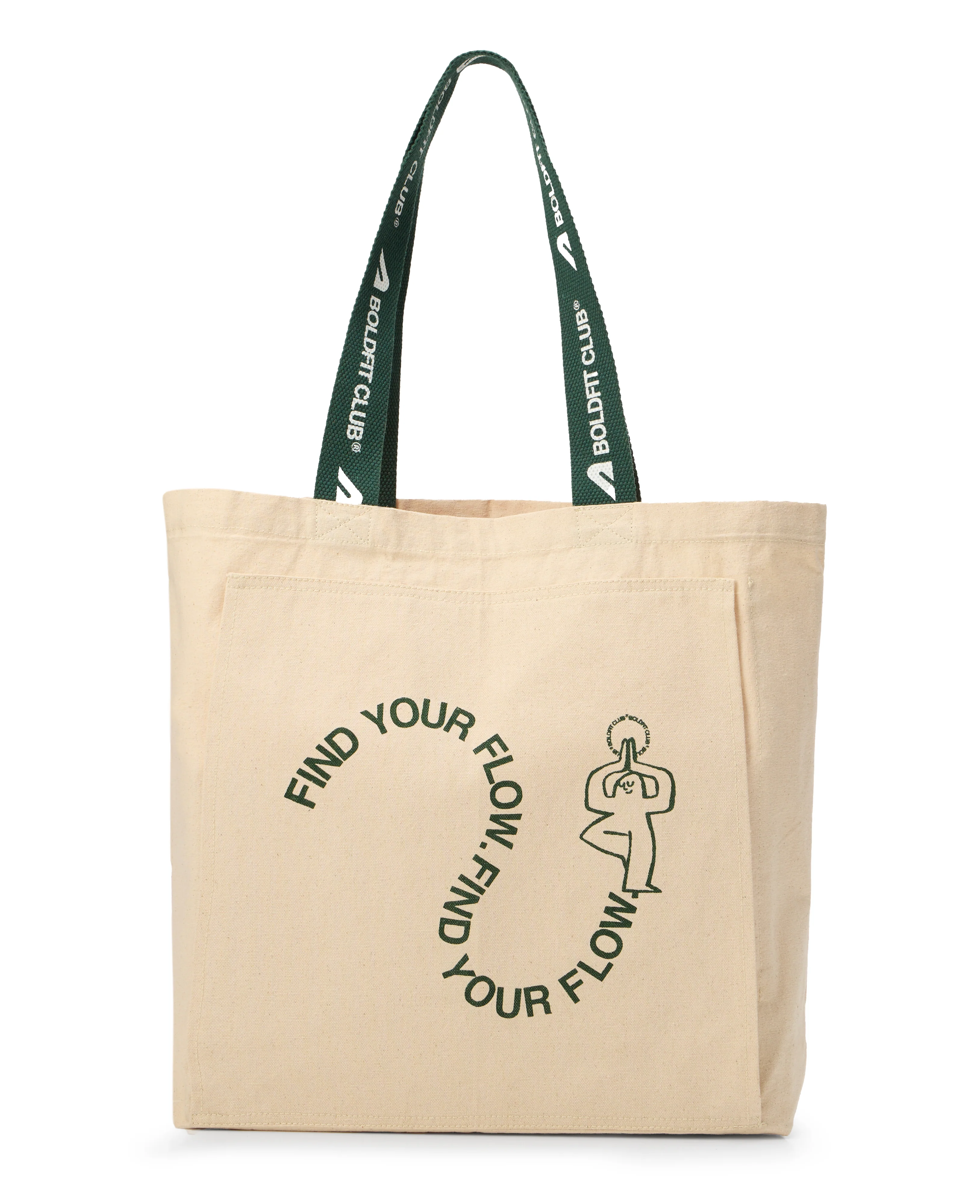 Boldfit Yoga Tote Bags - OffWhite Find your Flow - Image 2
