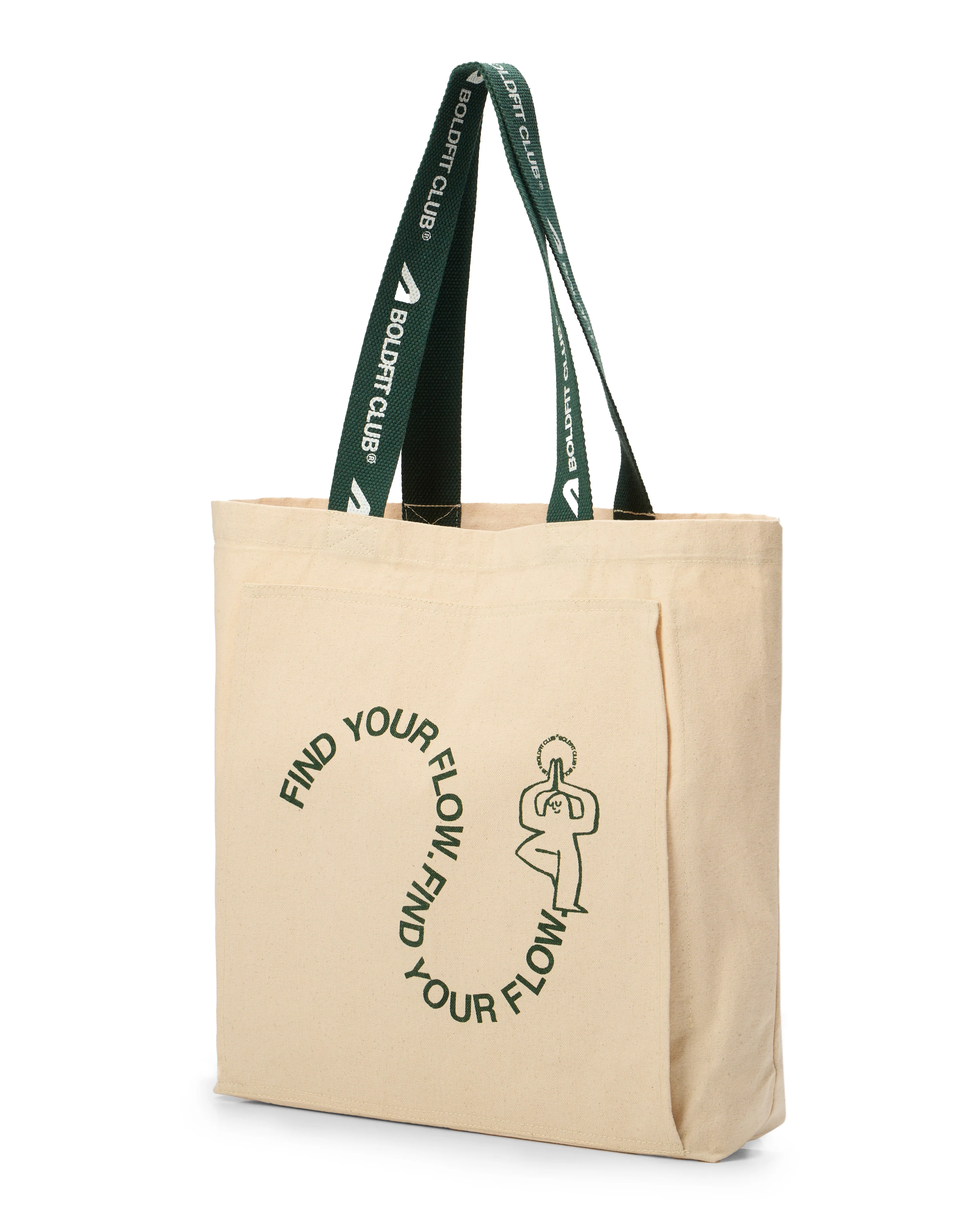 Boldfit Yoga Tote Bags - OffWhite Find your Flow - Image 3