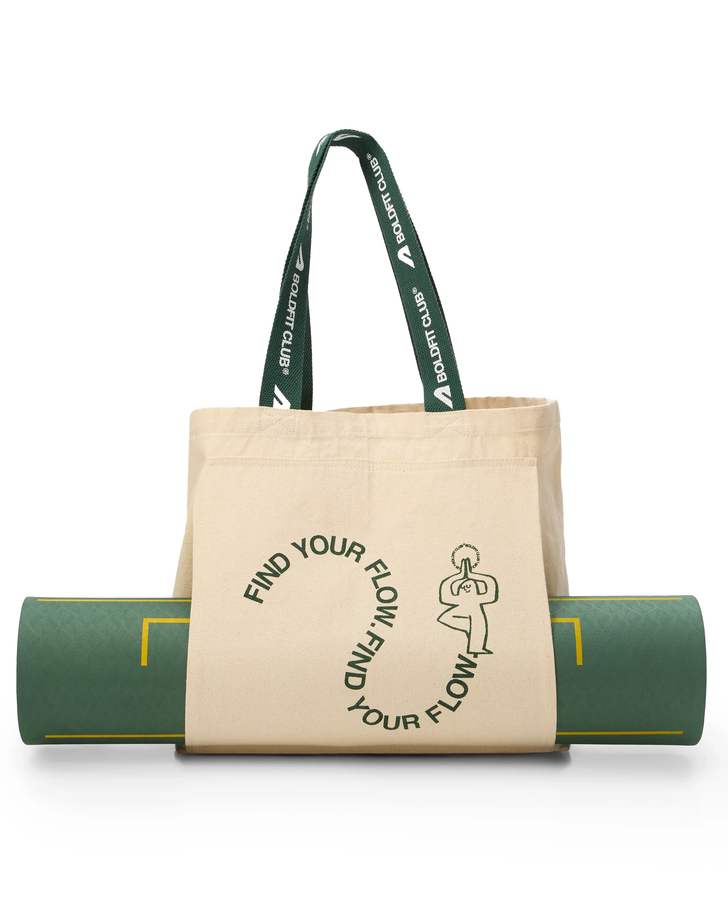 Boldfit Yoga Tote Bags - OffWhite Find your Flow - Image 7