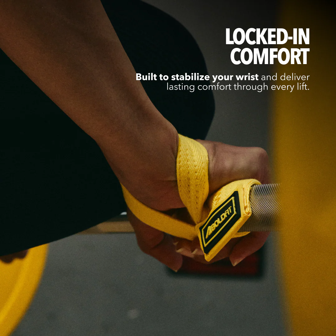 ProGrip Lifting Strap- Yellow - Image 4