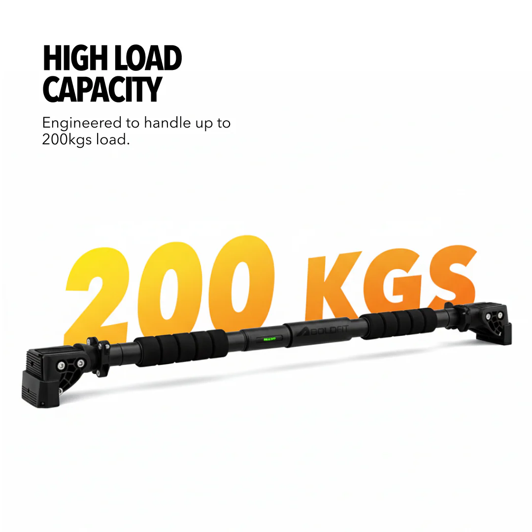 Doorway Pull up Bar without Screw - Black - Image 4